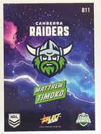 NRL 2026 League Heroes | Bang | #B11 | Matthew Timoko | Canberra Raiders