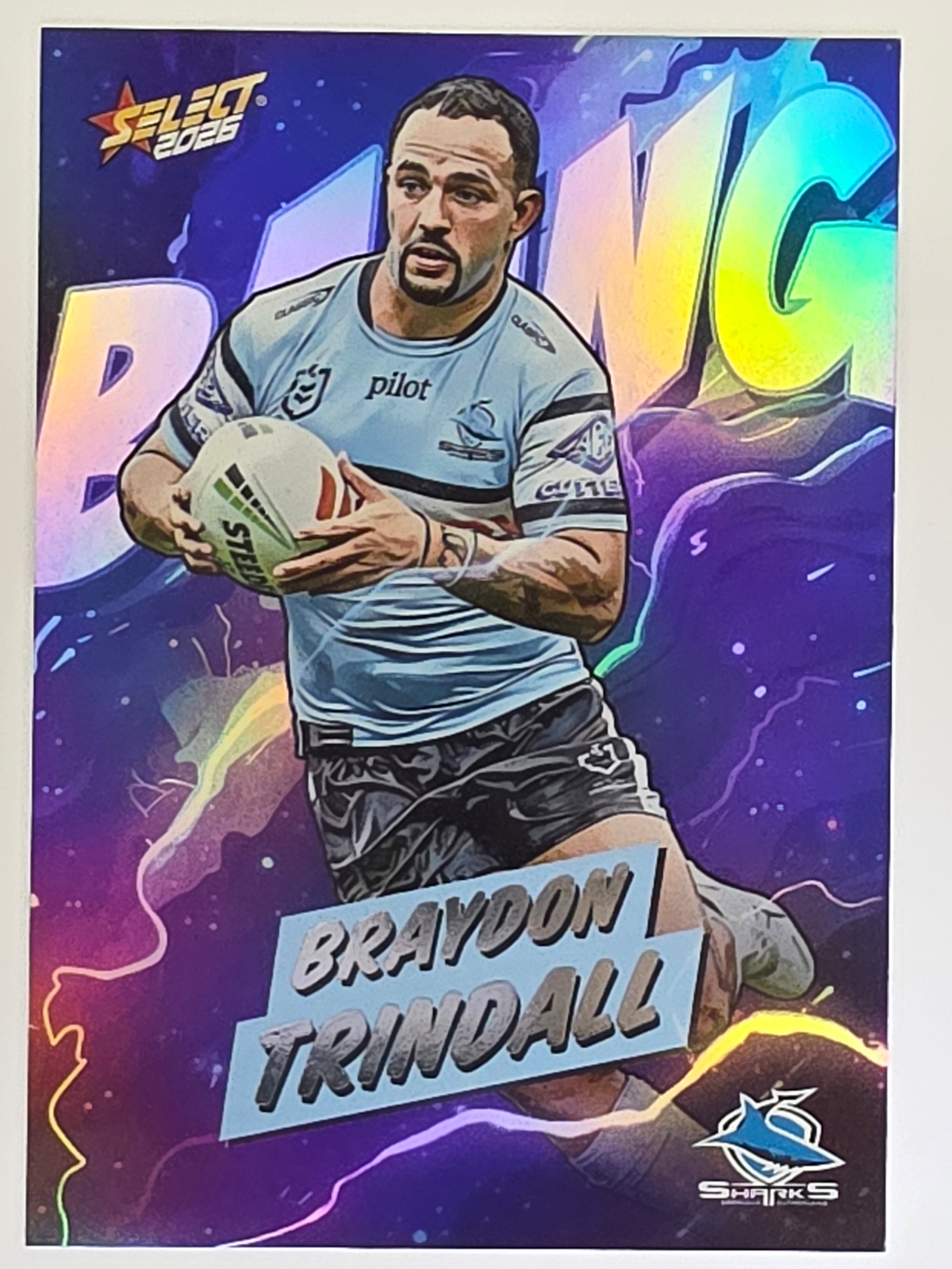 NRL 2026 League Heroes | Bang | #B24 | Braydon Trindall | Cronulla Sharks