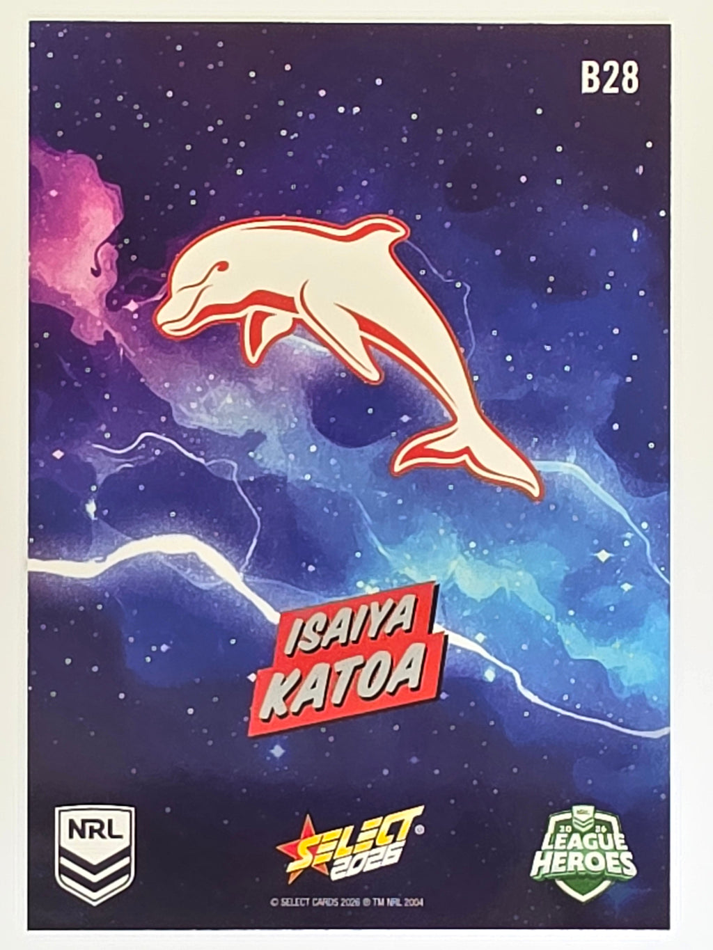 NRL 2026 League Heroes | Bang | #B28 | Isaiya Katoa | Dolphins