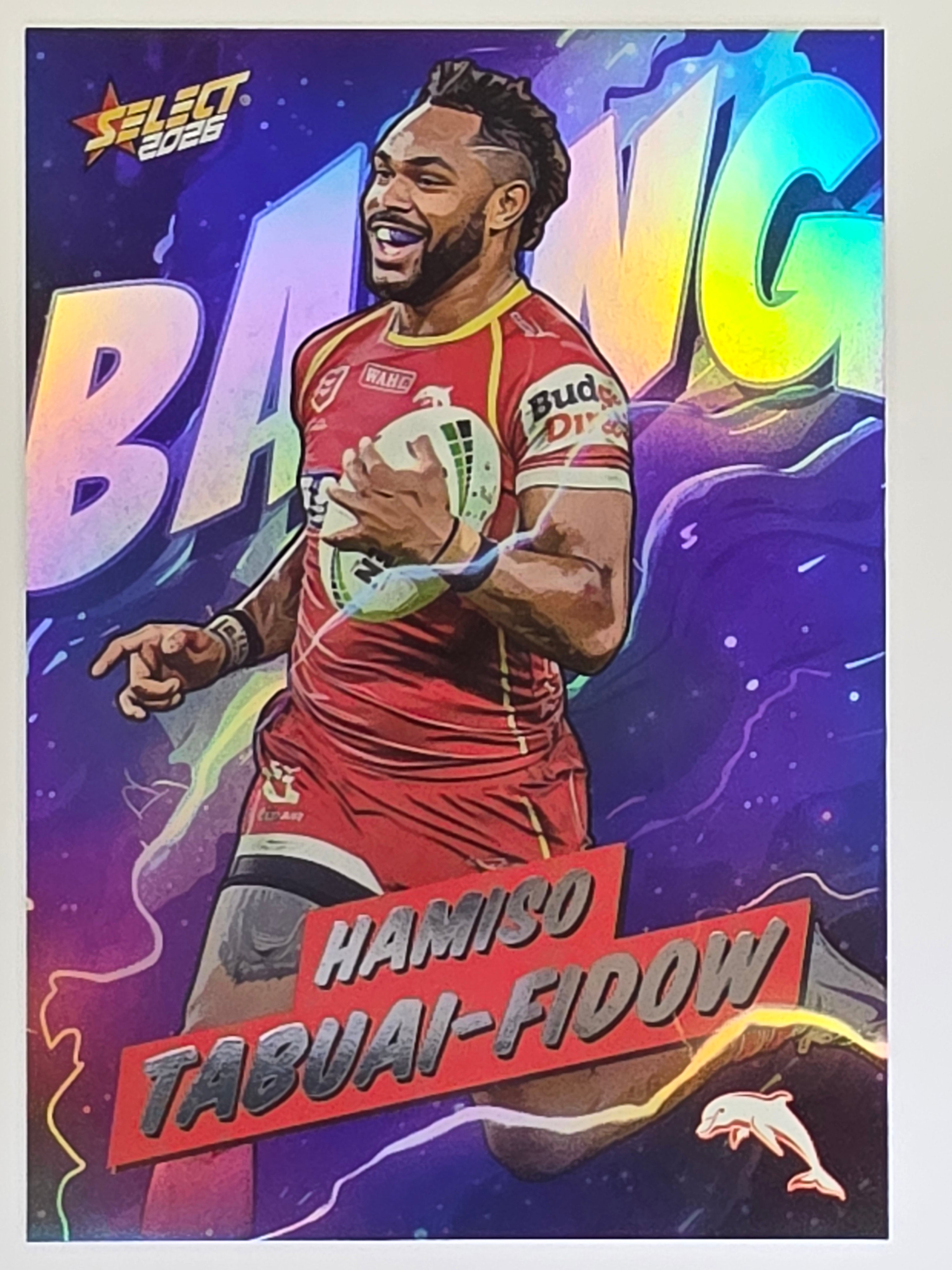NRL 2026 League Heroes | Bang | #B30 | Hamiso Tabuai-Fidow | Dolphins