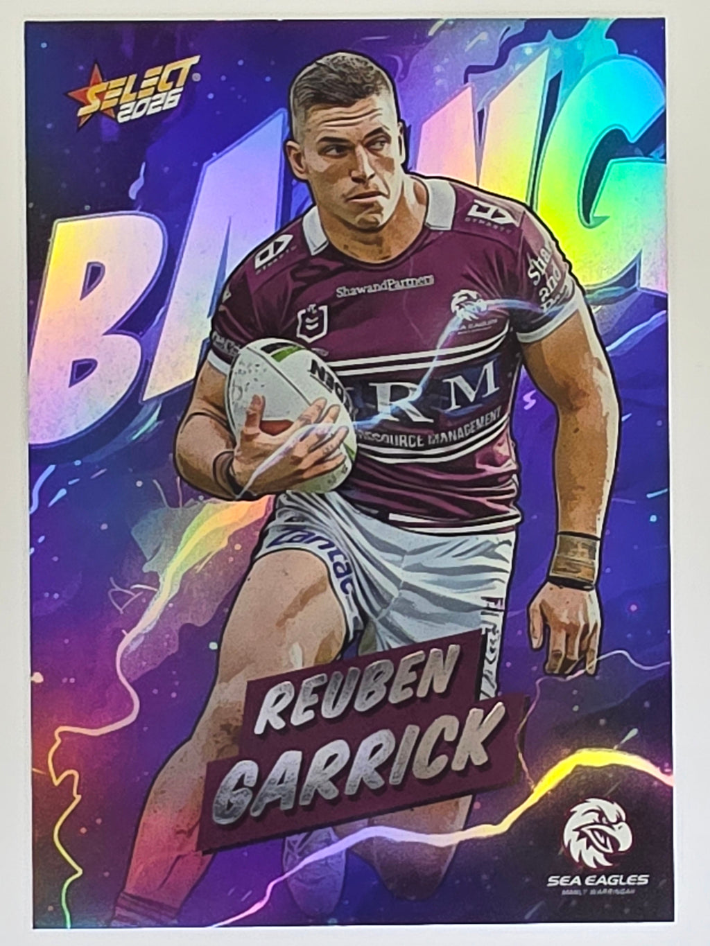 NRL 2026 League Heroes | Bang | #B38 | Reuben Garrick | Manly Warringah Sea Eagles
