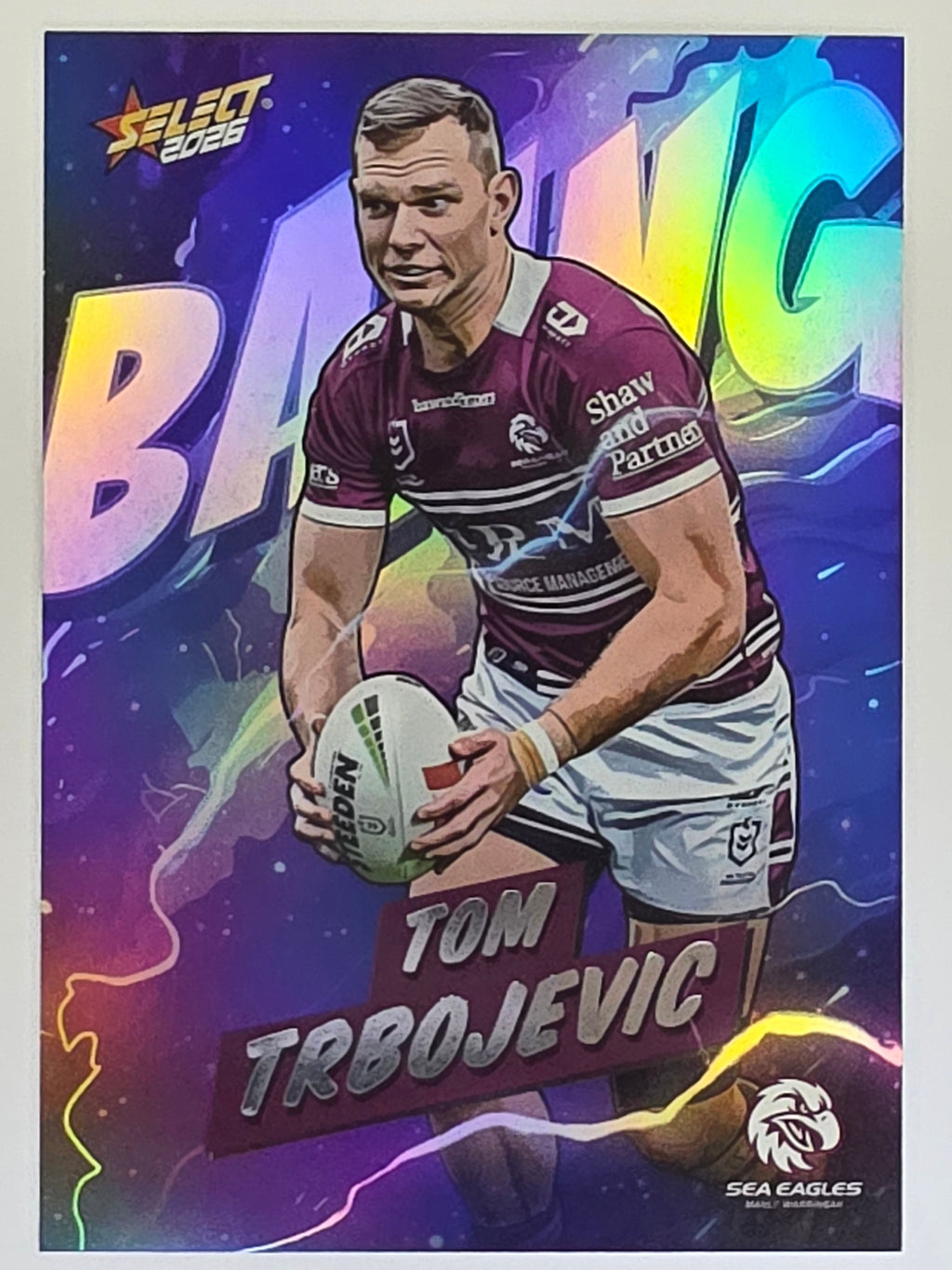 NRL 2026 League Heroes | Bang | #B42 | Tom Trbojevic | Manly Warringah Sea Eagles