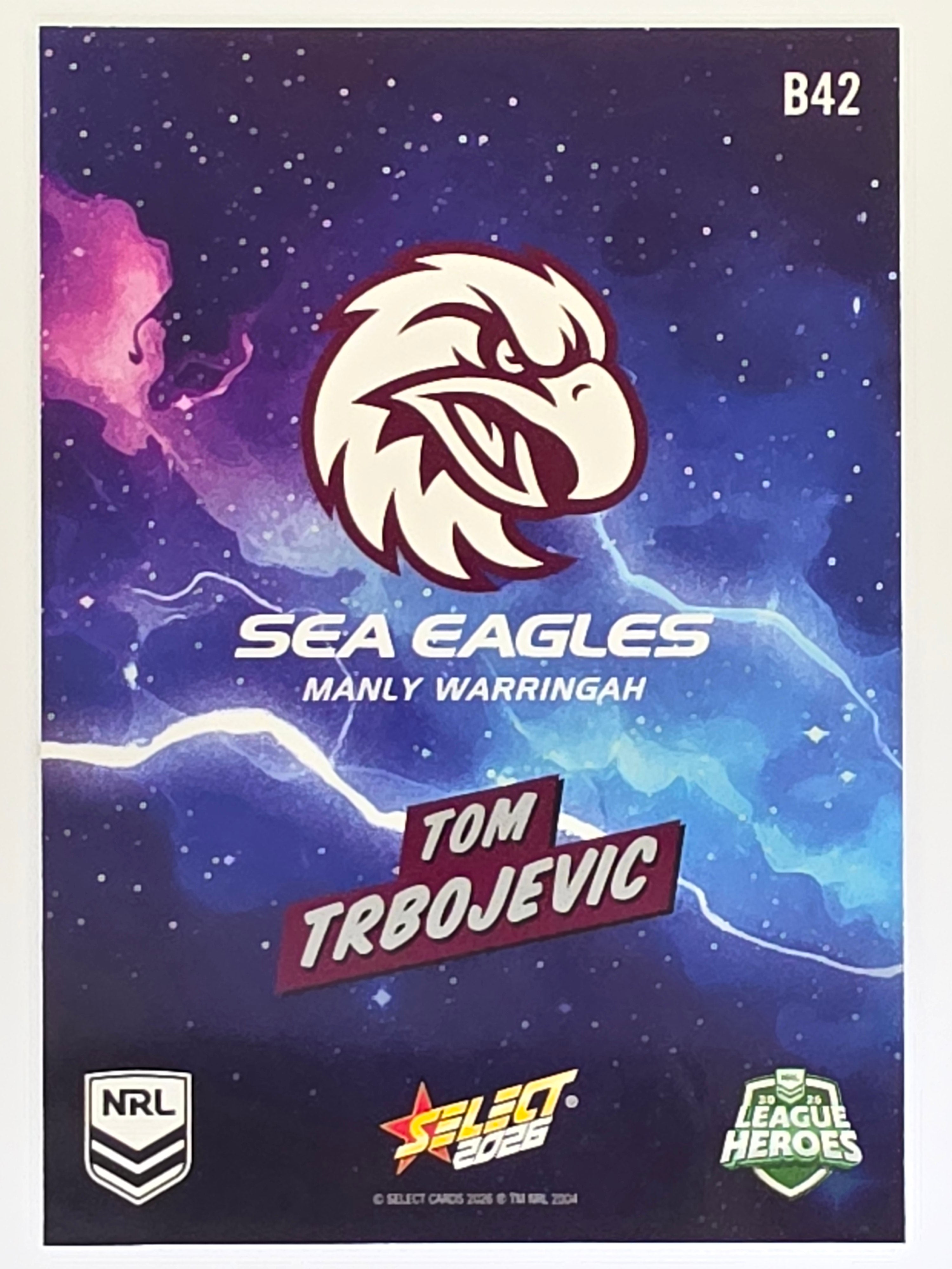 NRL 2026 League Heroes | Bang | #B42 | Tom Trbojevic | Manly Warringah Sea Eagles