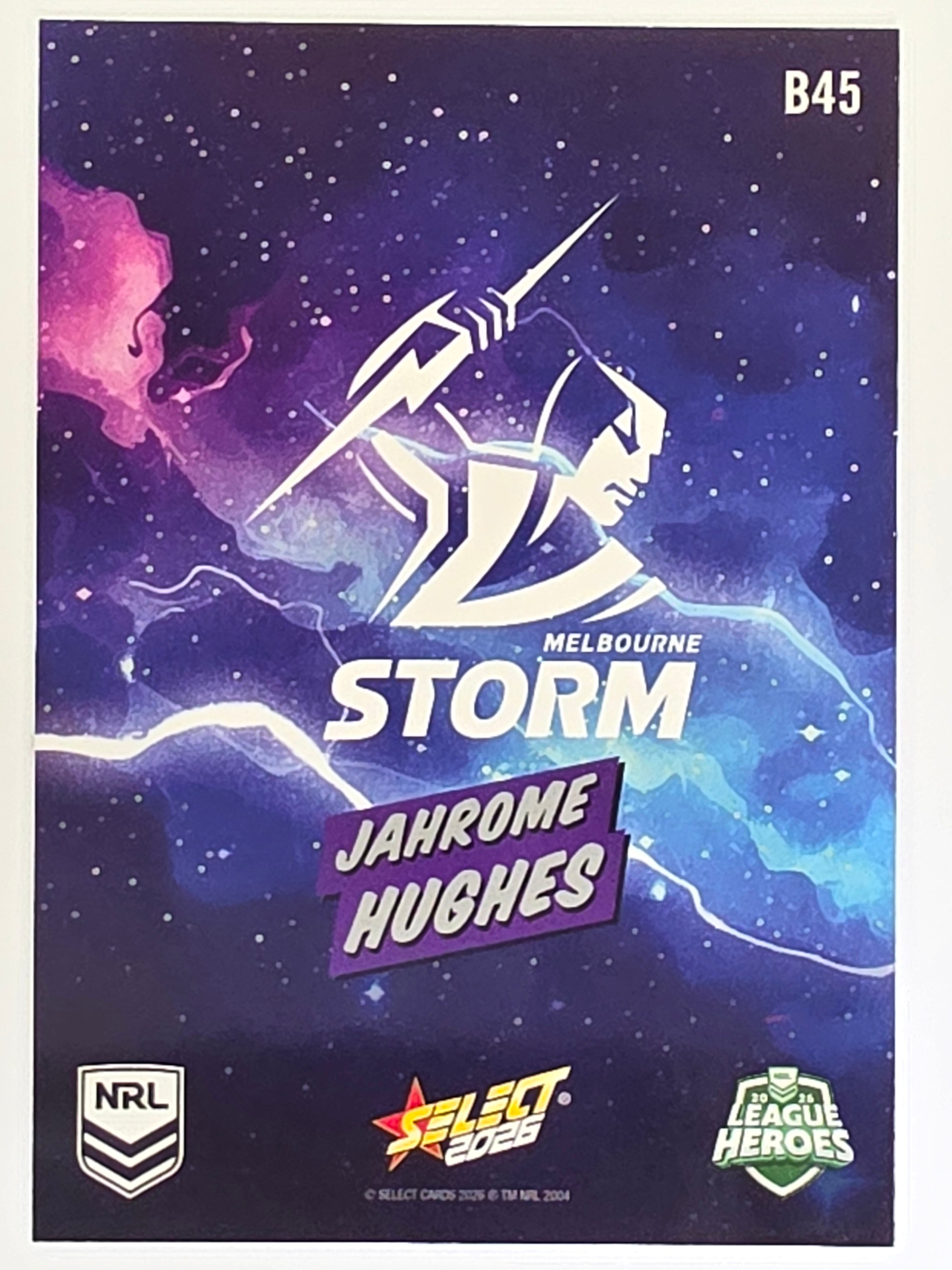 NRL 2026 League Heroes | Bang | #B45 | Jahrome Hughes | Melbourne Storm