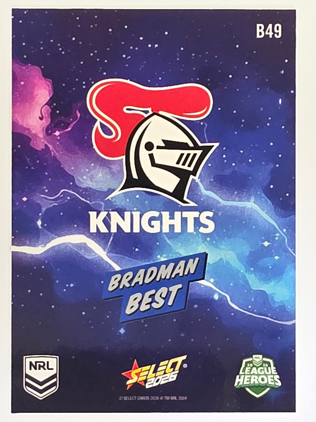 NRL 2026 League Heroes | Bang | #B49 | Bradman Best | Newcastle Knights