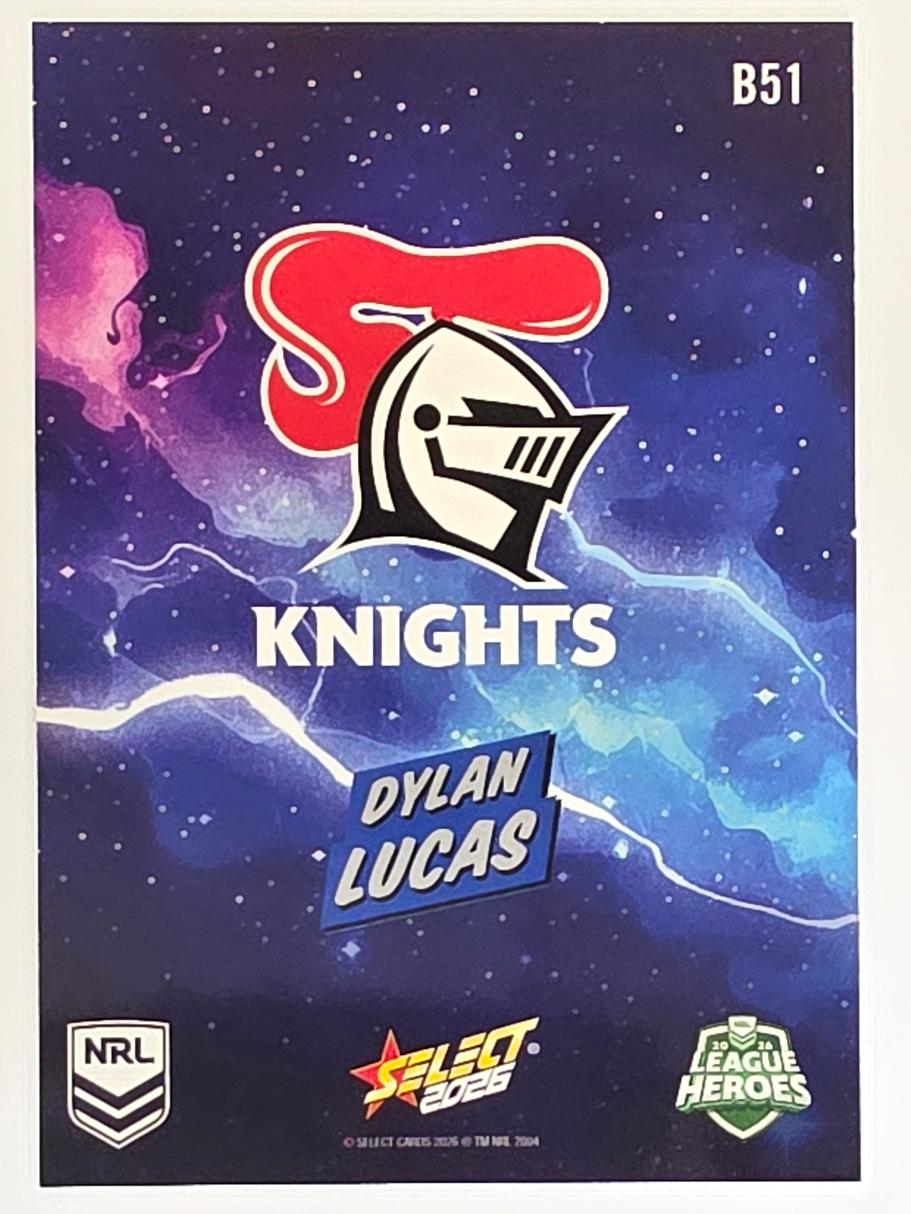 NRL 2026 League Heroes | Bang | #B51 | Dylan Lucas | Newcastle Knights