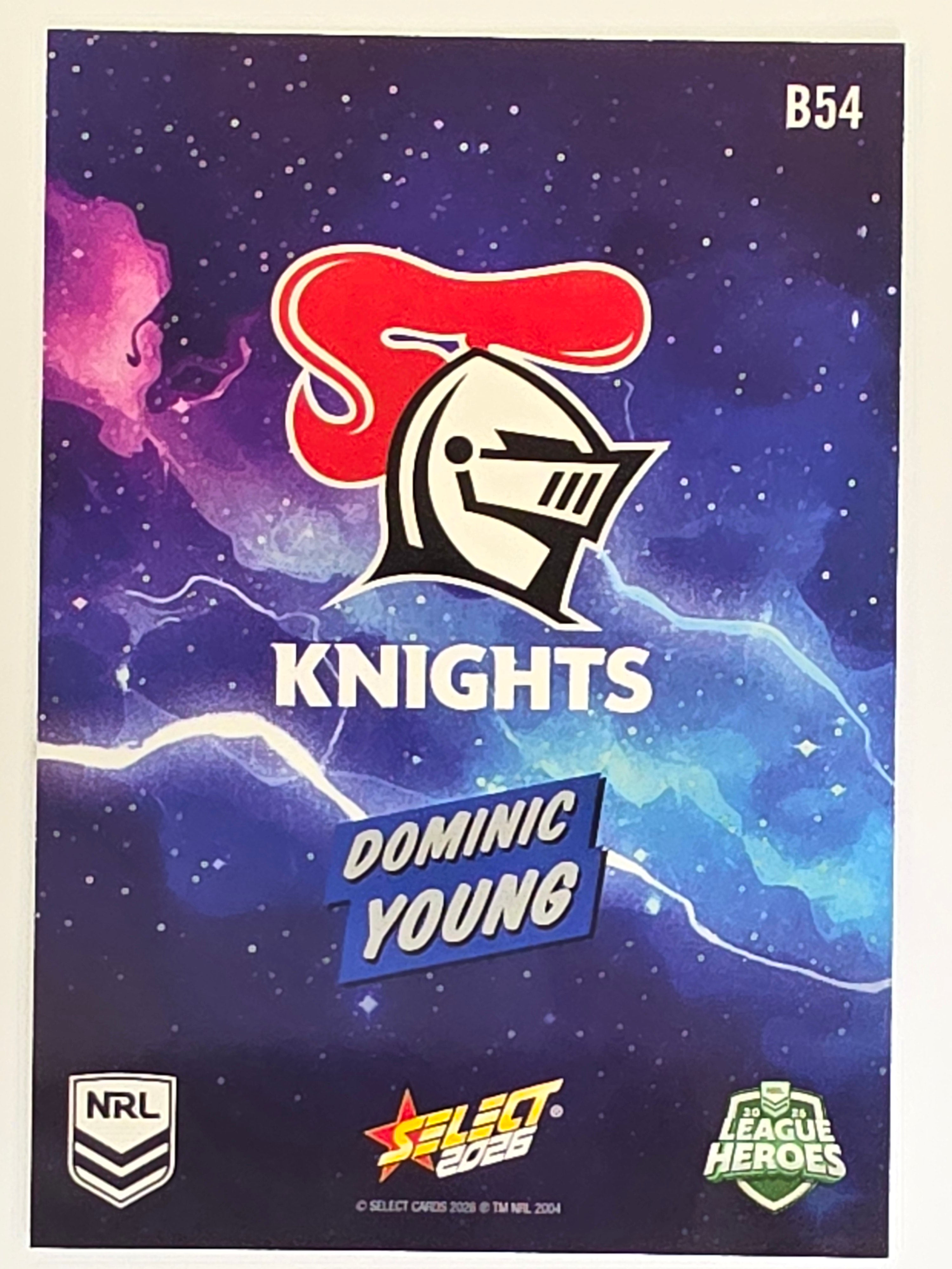 NRL 2026 League Heroes | Bang | #B54 | Dominic Young | Newcastle Knights