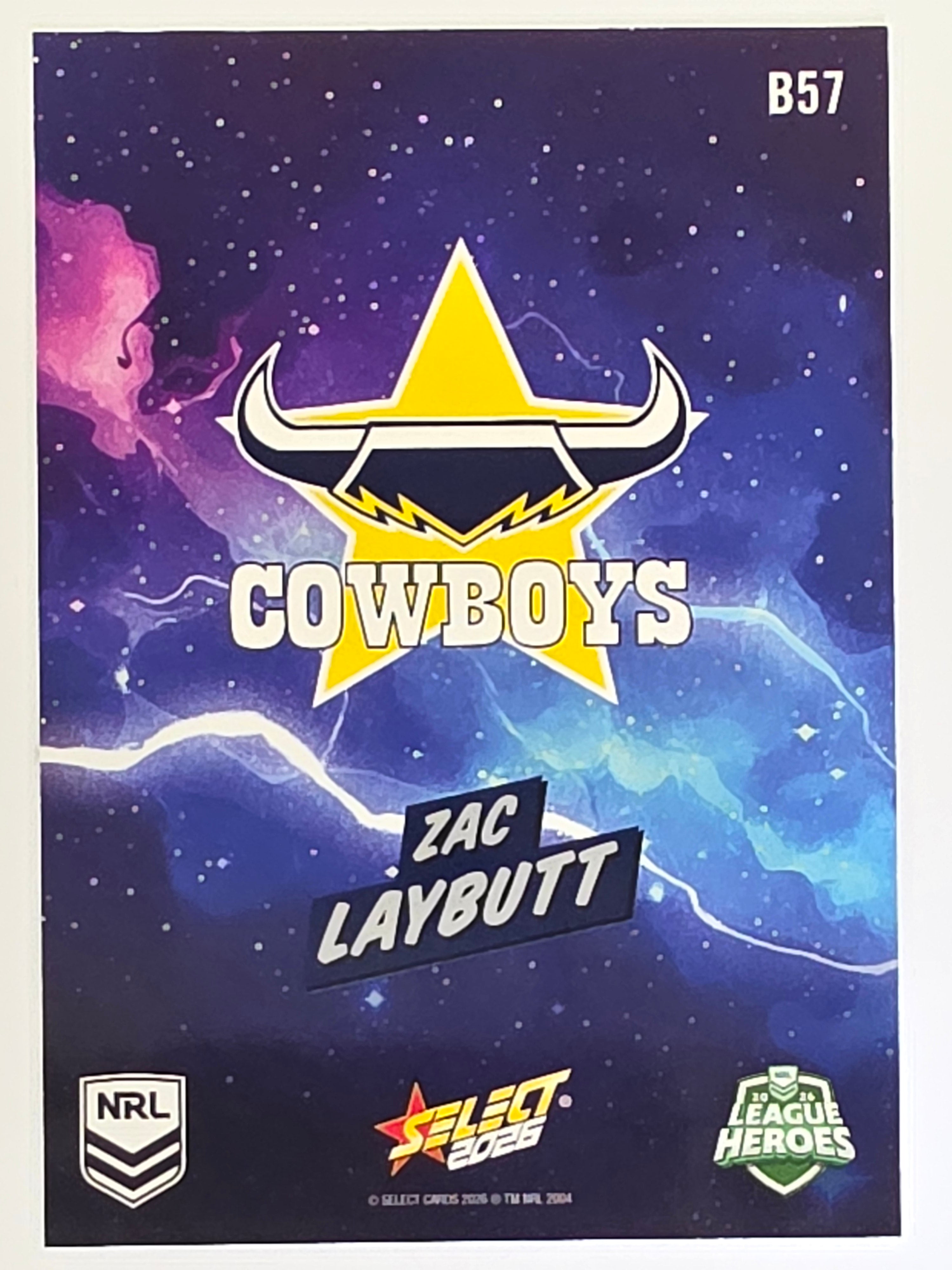 NRL 2026 League Heroes | Bang | #B57 | Zac Laybutt | North Queensland Cowboys