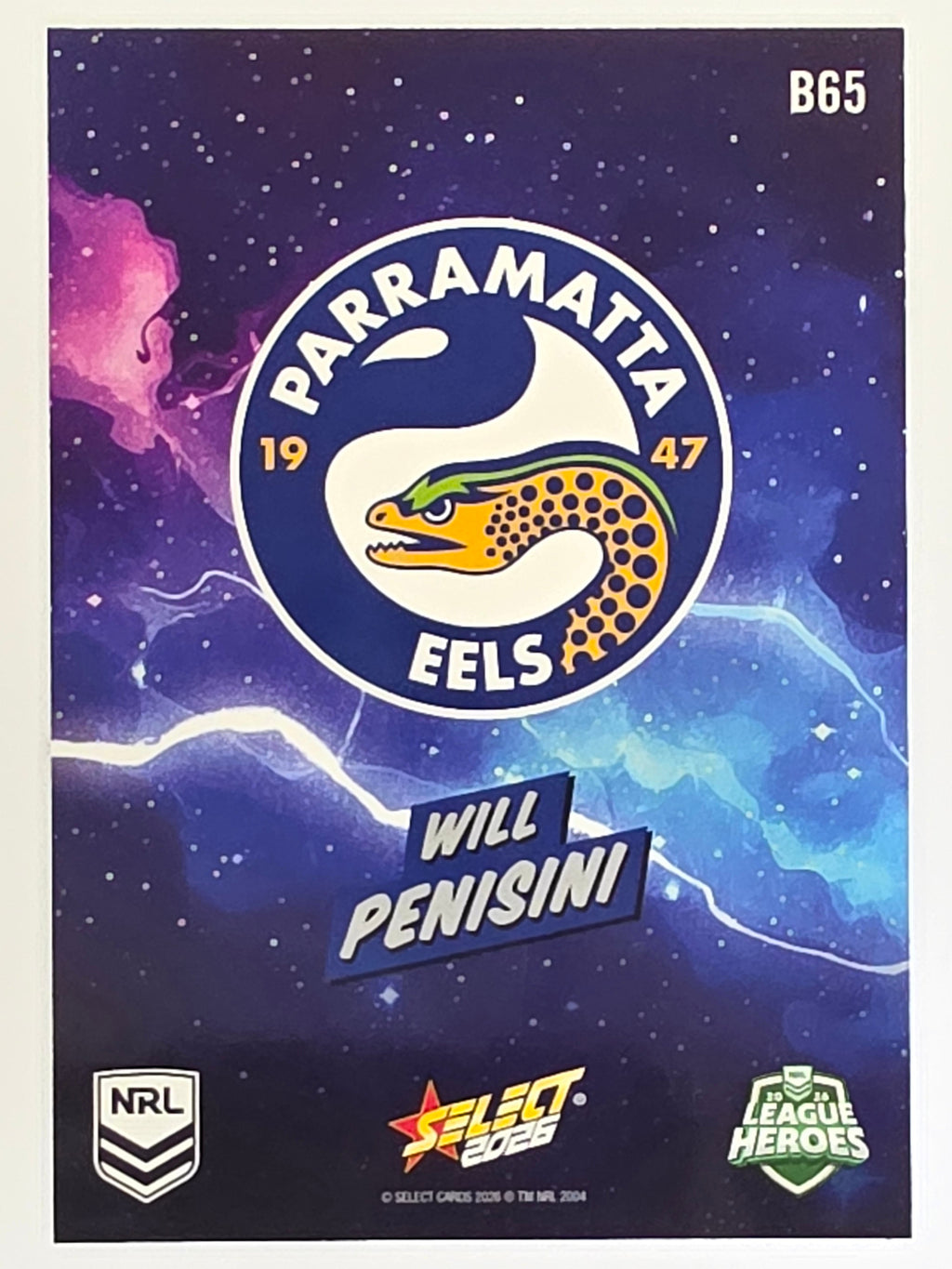 NRL 2026 League Heroes | Bang | #B65 | Will Penisini | Parramatta Eels
