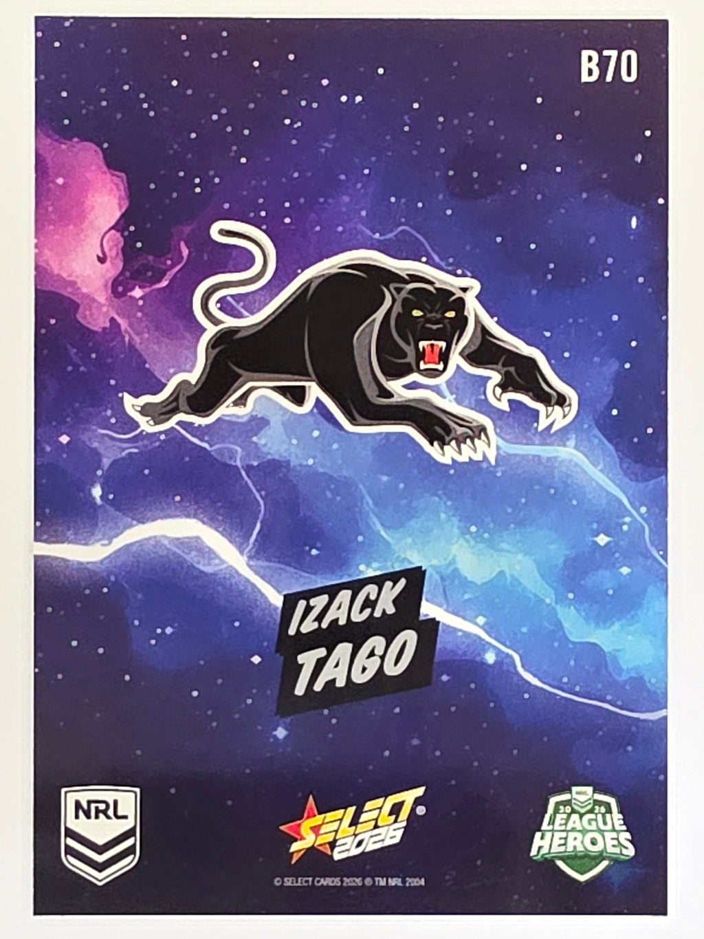 NRL 2026 League Heroes | Bang | #B70 | Izack Tago | Penrith Panthers