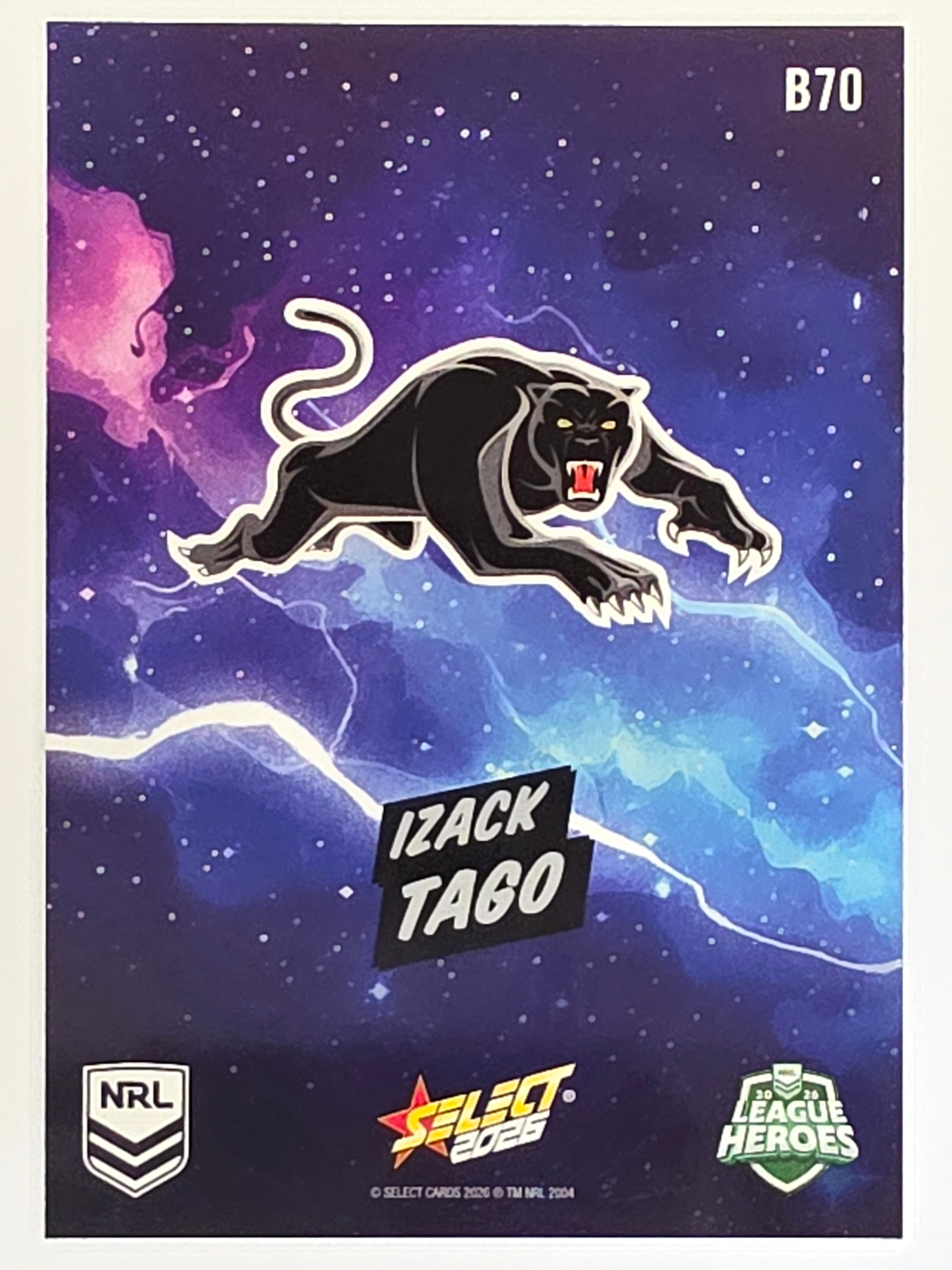 NRL 2026 League Heroes | Bang | #B70 | Izack Tago | Penrith Panthers