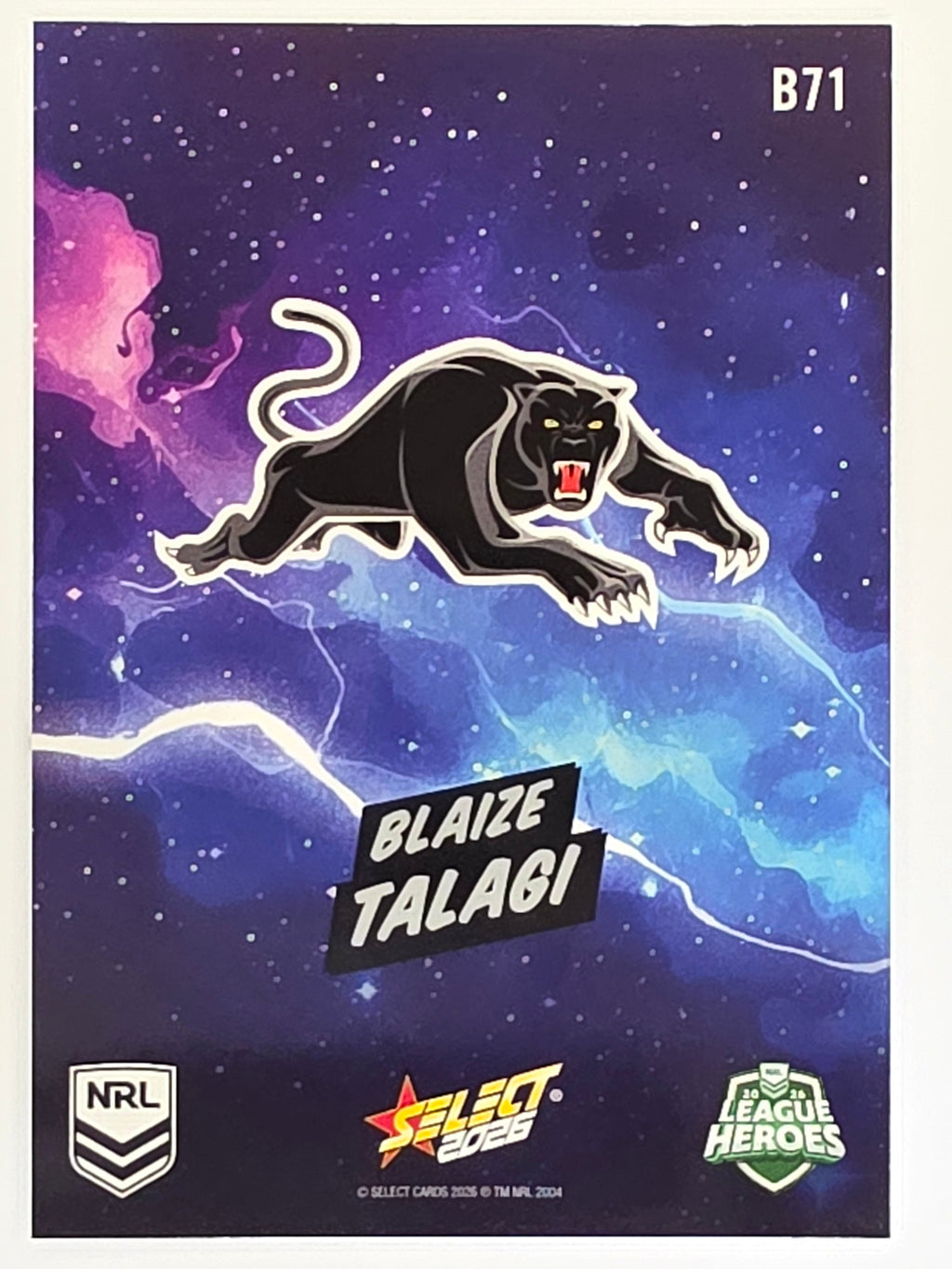 NRL 2026 League Heroes | Bang | #B71 | Blaize Talagi | Penrith Panthers