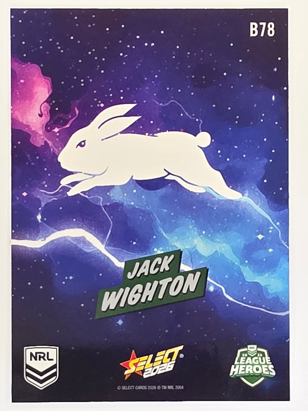 NRL 2026 League Heroes | Bang | #B78 | Jack Wighton | South Sydney Rabbitohs