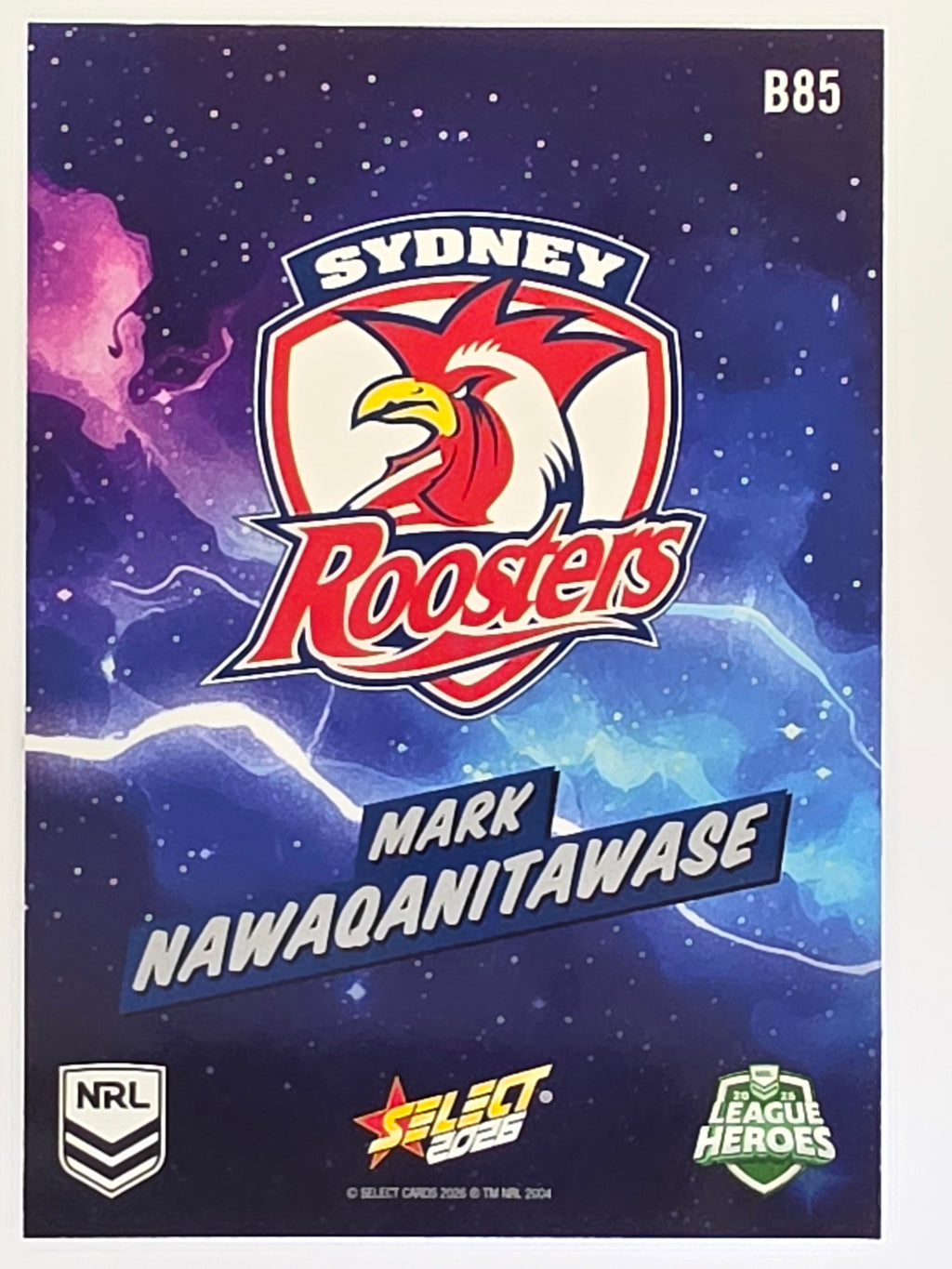 NRL 2026 League Heroes | Bang | #B85 | Mark Nawaqanitawase | Sydney Roosters
