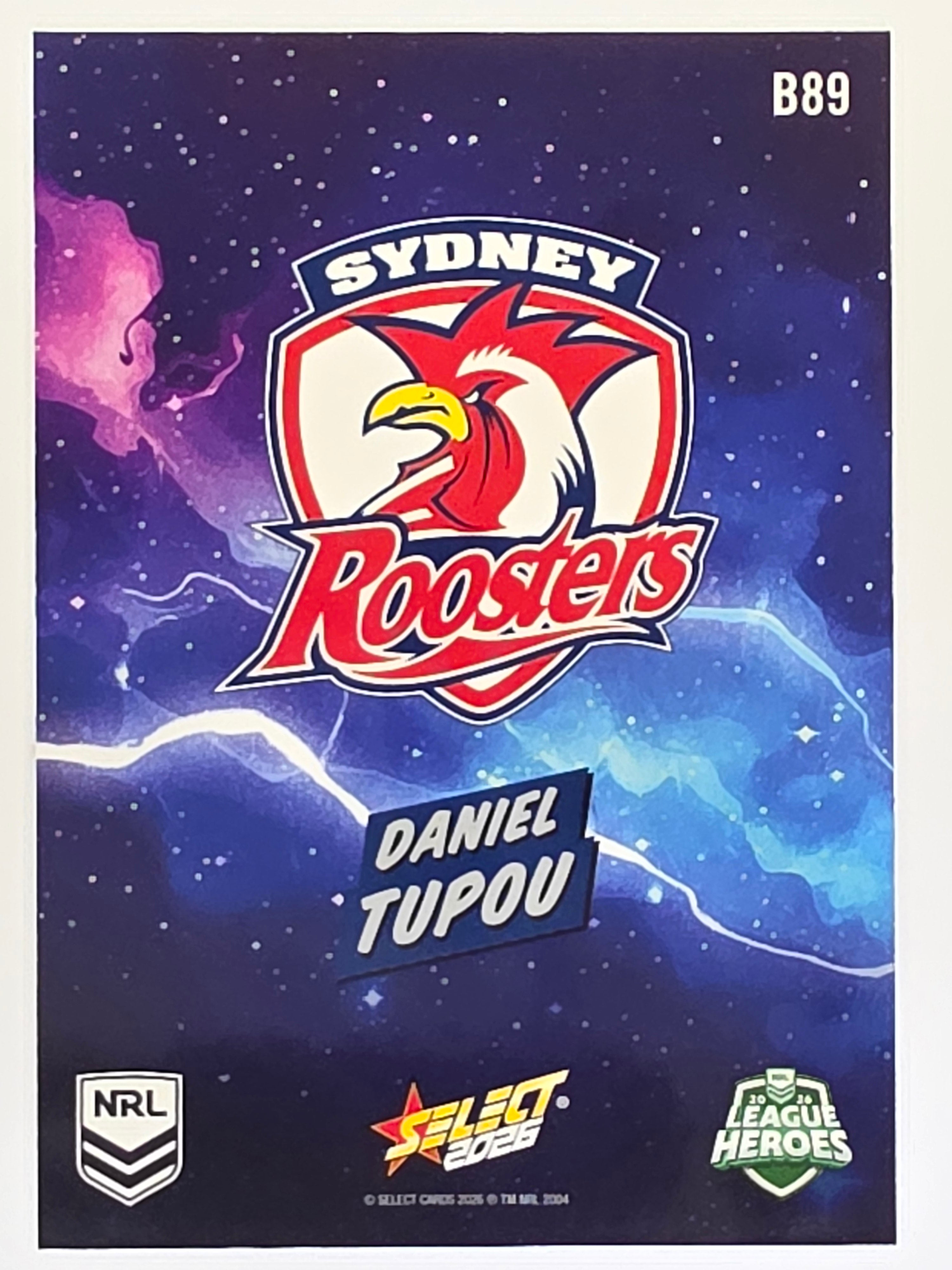 NRL 2026 League Heroes | Bang | #B89 | Daniel Tupou | Sydney Roosters