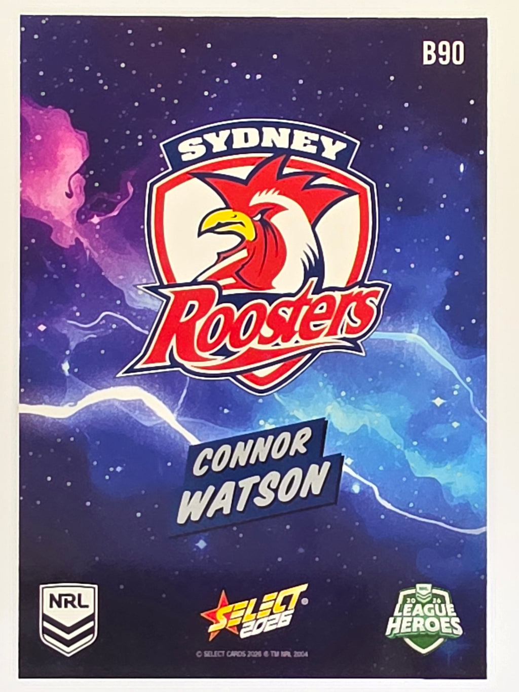 NRL 2026 League Heroes | Bang | #B90 | Connor Watson | Sydney Roosters