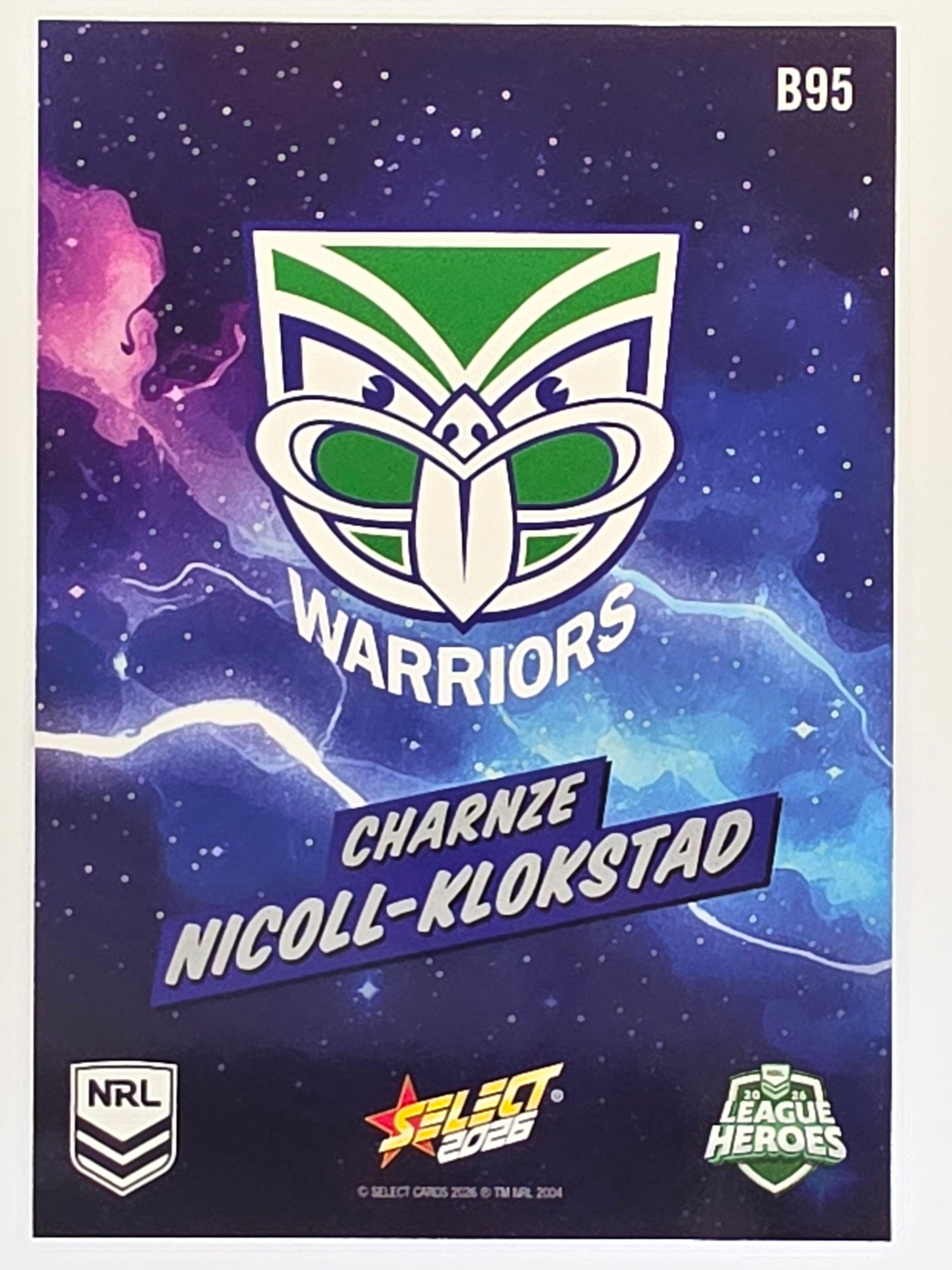 NRL 2026 League Heroes | Bang | #B95 | Charnze Nicoll-Klokstad | New Zealand Warriors