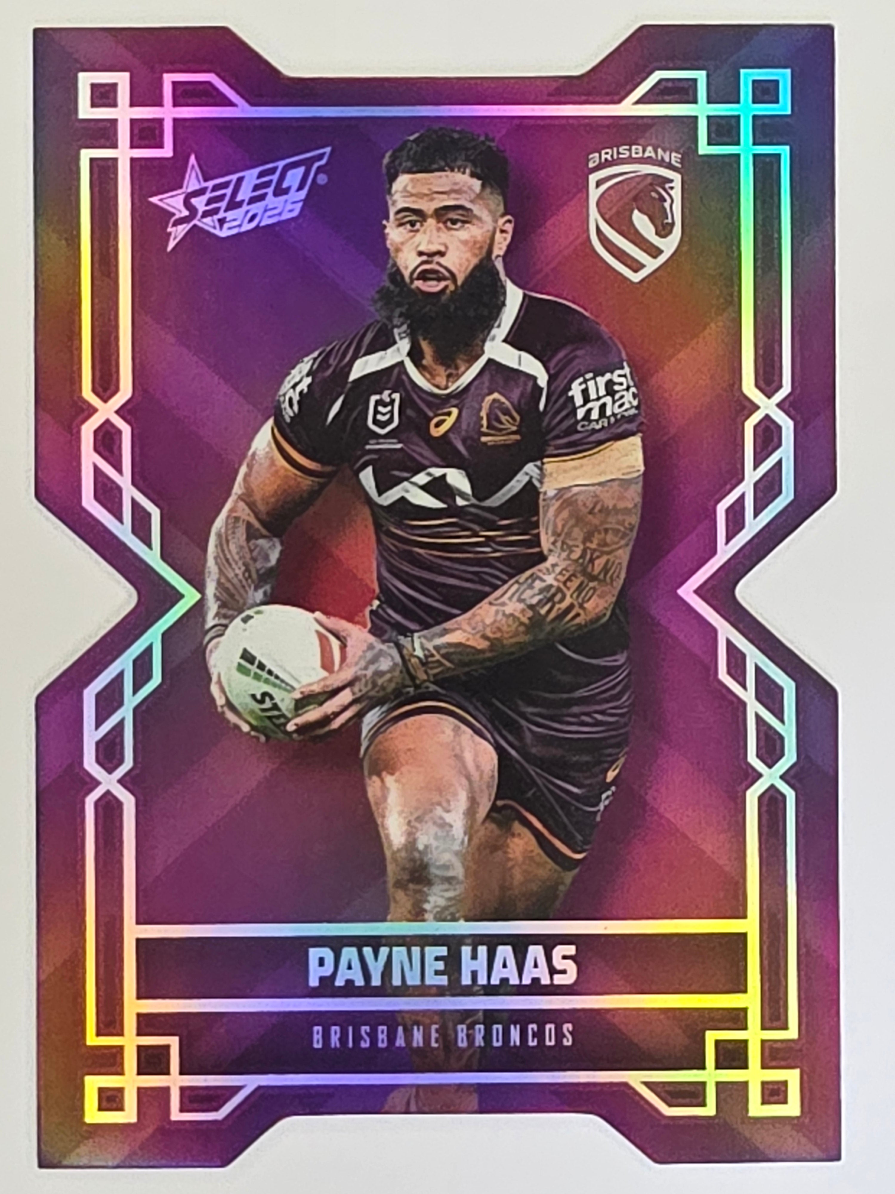 NRL 2026 League Heroes | Colours Diecut | #CD3 | Payne Haas | Brisbane Broncos