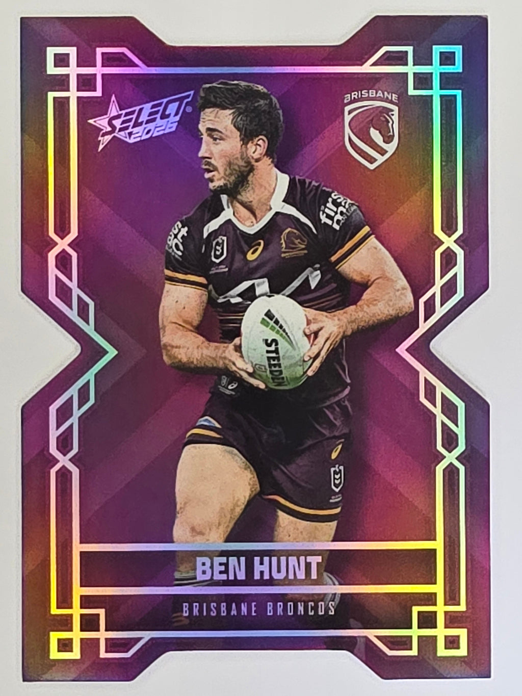 NRL 2026 League Heroes | Colours Diecut | #CD4 | Ben Hunt | Brisbane Broncos