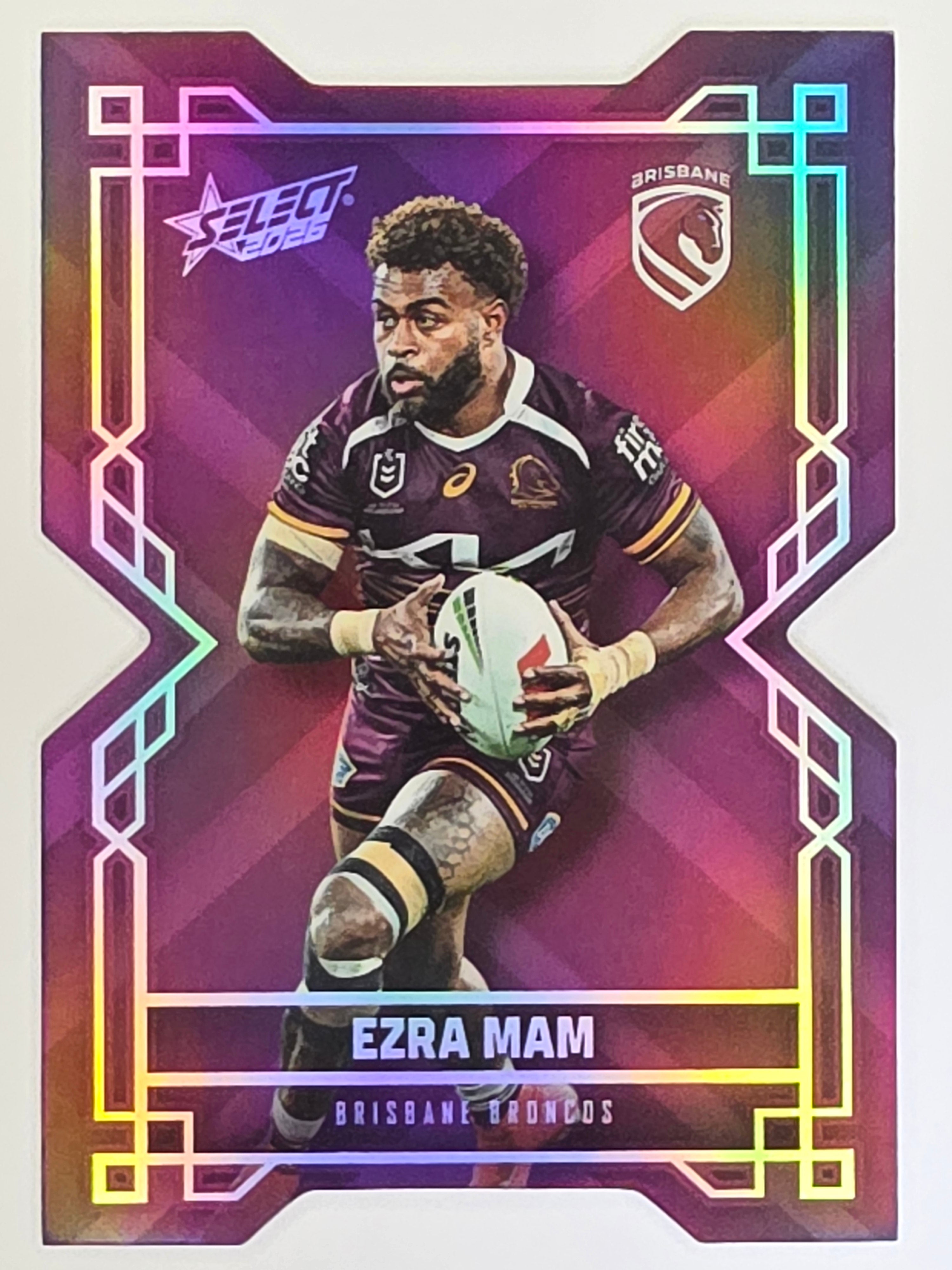 NRL 2026 League Heroes | Colours Diecut | #CD5 | Ezra Mam | Brisbane Broncos