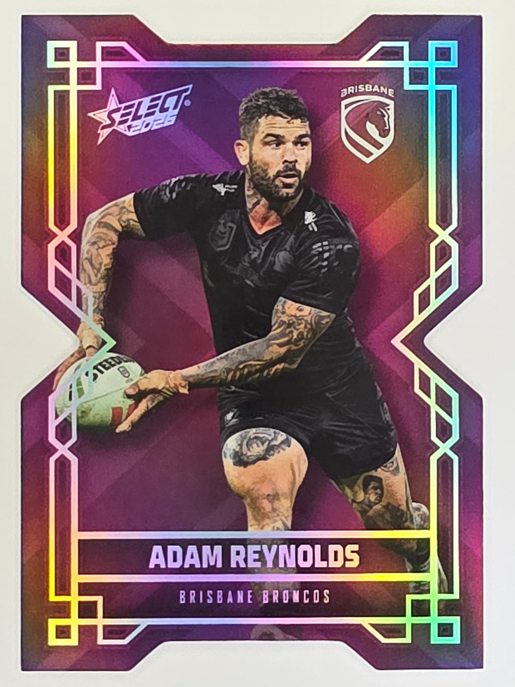 NRL 2026 League Heroes | Colours Diecut | #CD8 | Adam Reynolds | Brisbane Broncos