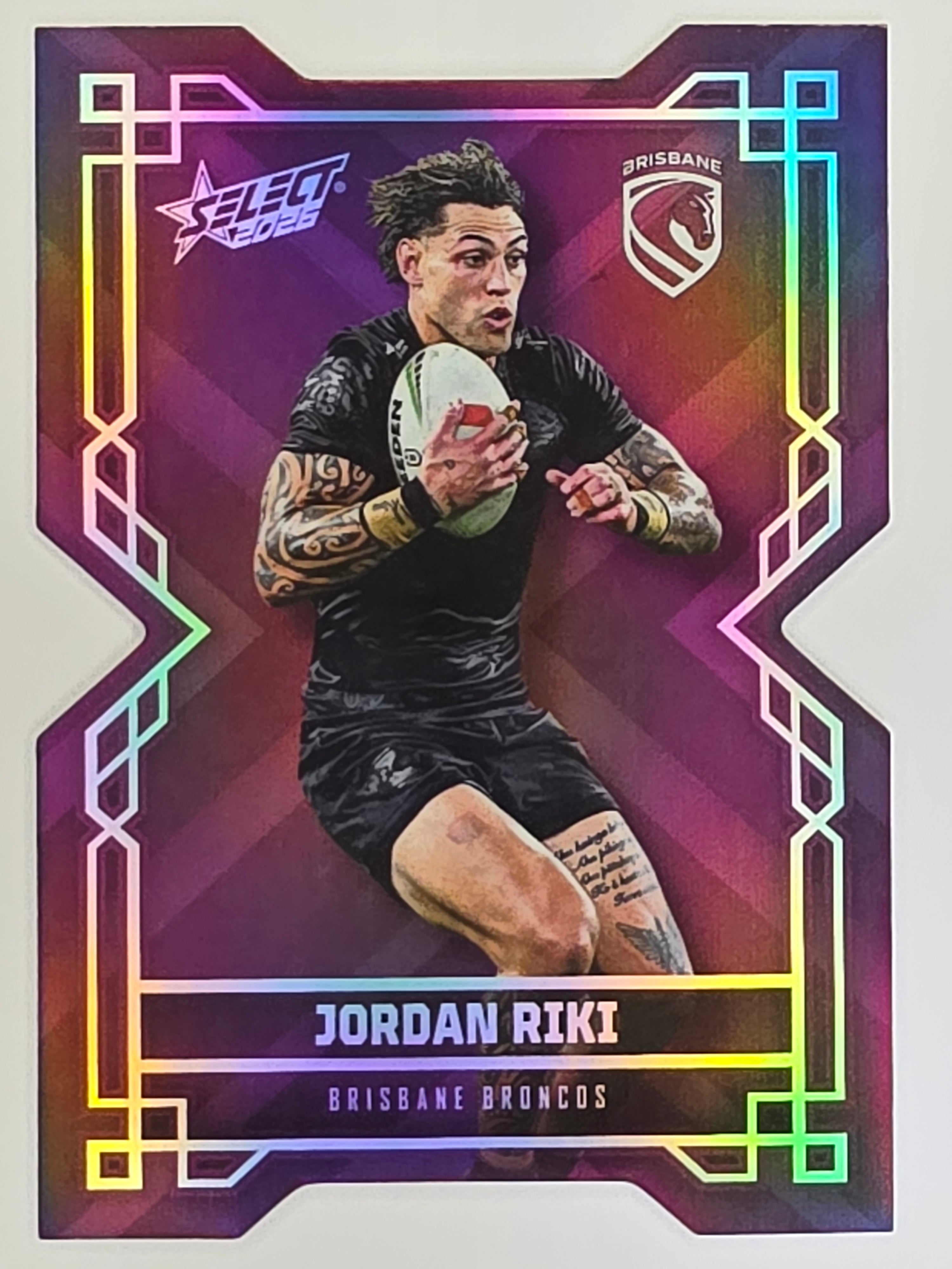 NRL 2026 League Heroes | Colours Diecut | #CD9 | Jordan Riki | Brisbane Broncos