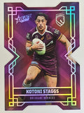 NRL 2026 League Heroes | Colours Diecut | #CD11 | Kotoni Staggs | Brisbane Broncos
