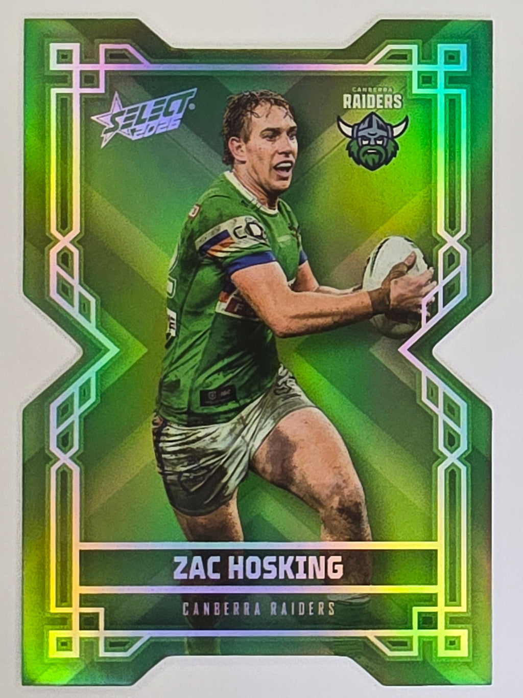 NRL 2026 League Heroes | Colours Diecut | #CD15 | Zac Hosking | Canberra Raiders