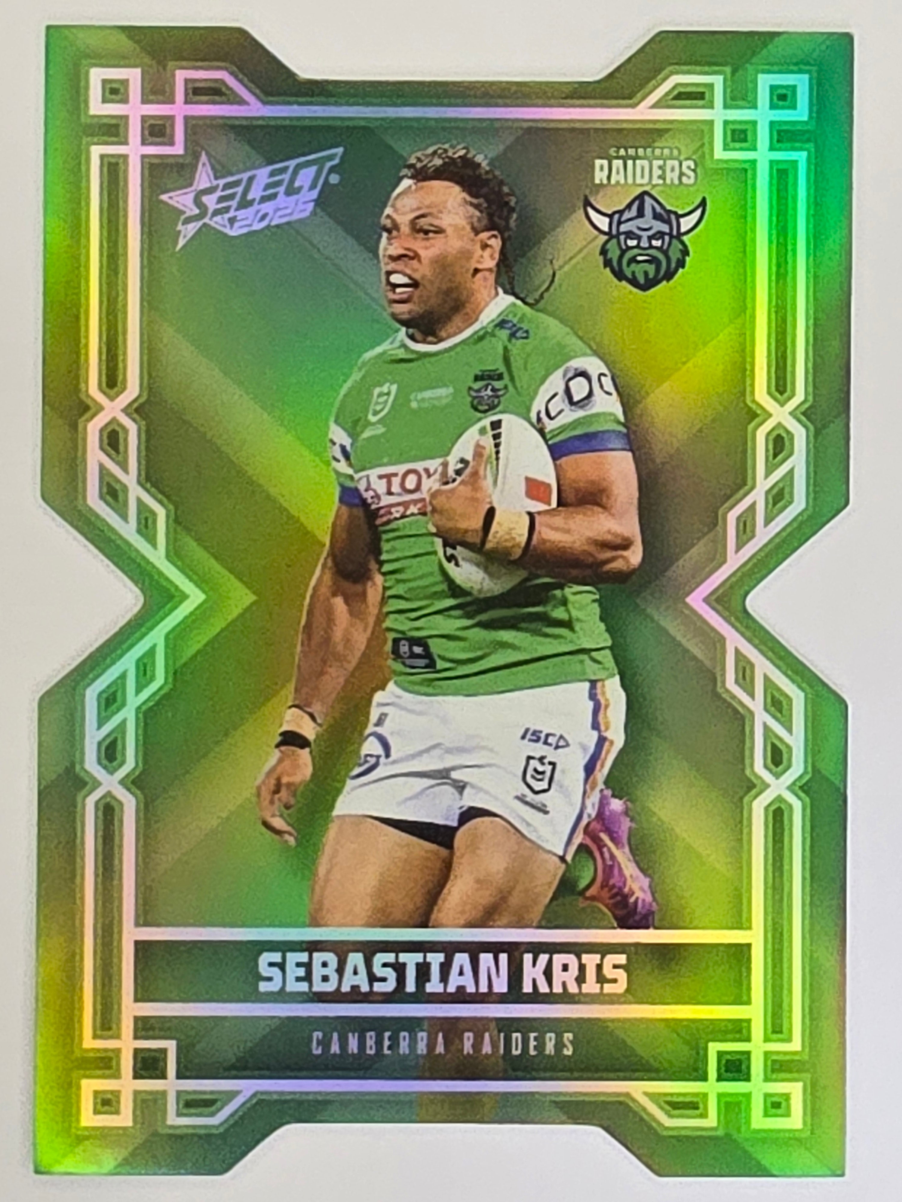 NRL 2026 League Heroes | Colours Diecut | #CD16 | Sebastian Kris | Canberra Raiders