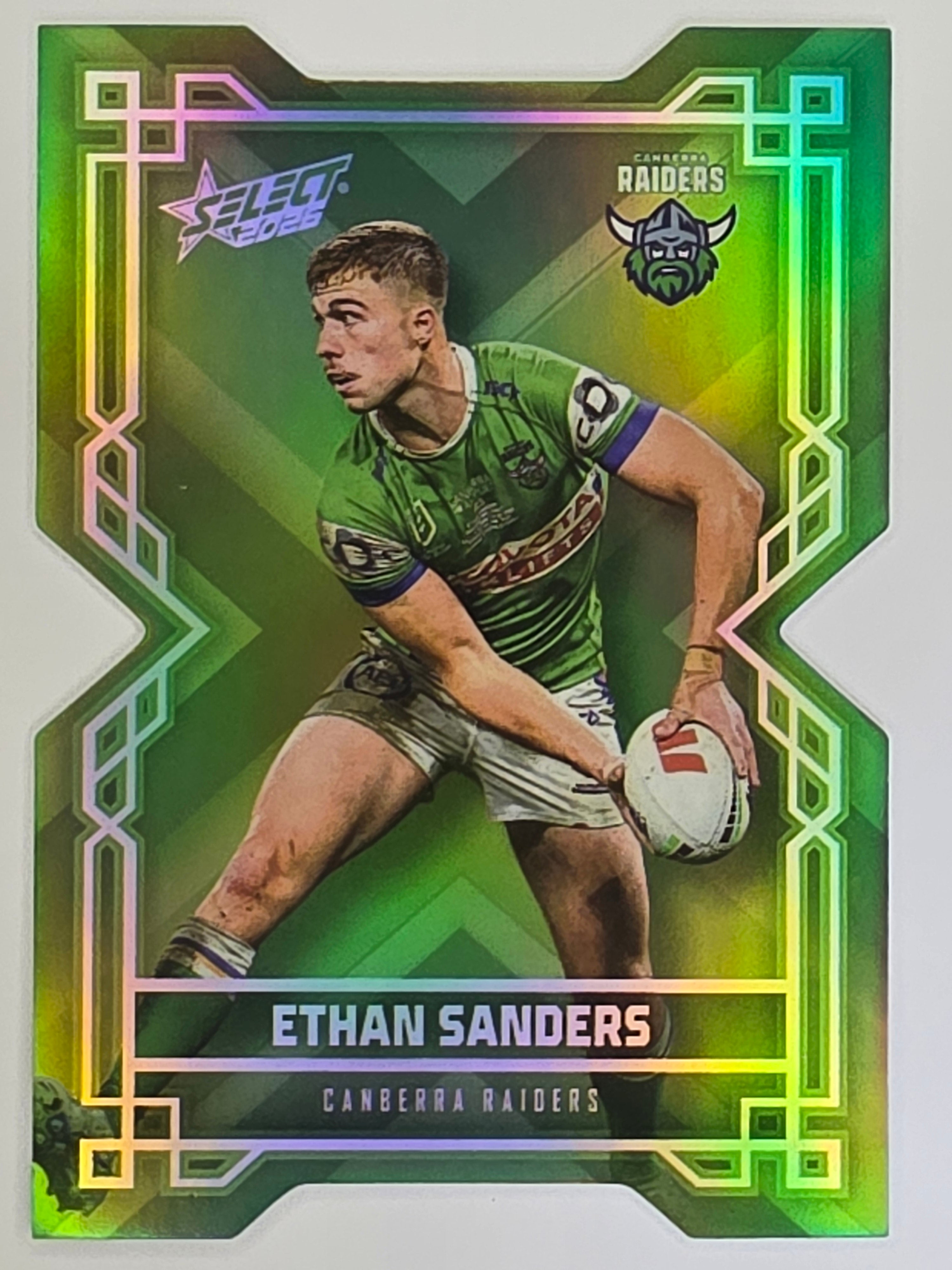 NRL 2026 League Heroes | Colours Diecut | #CD17 | Ethan Sanders | Canberra Raiders