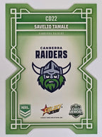 NRL 2026 League Heroes | Colours Diecut | #CD22 | Savelio Tamale | Canberra Raiders