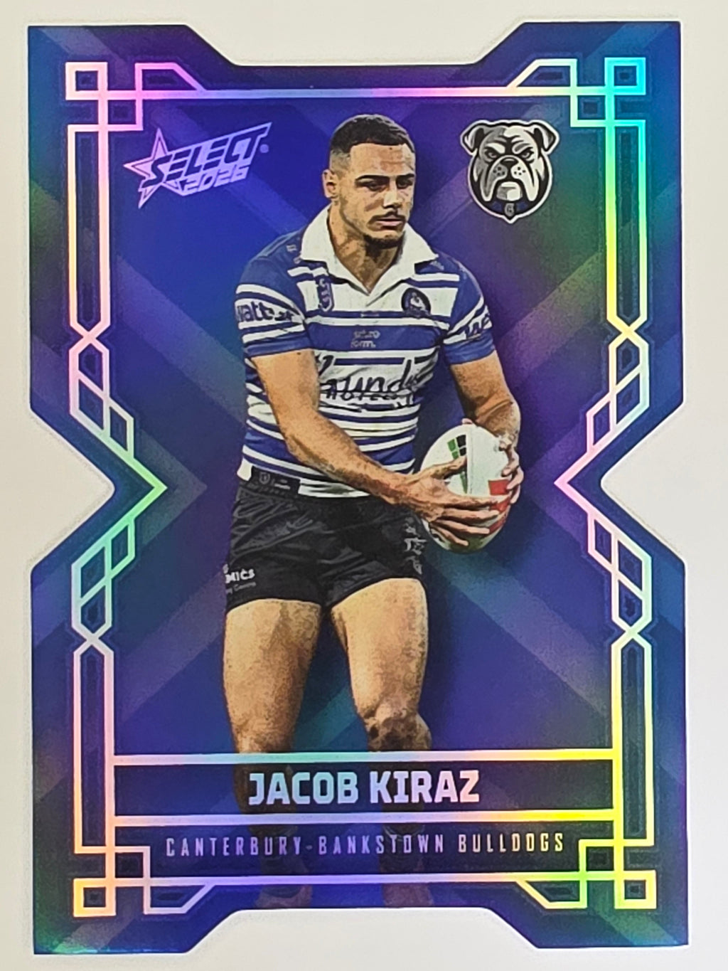 NRL 2026 League Heroes | Colours Diecut | #CD33 | Jacob Kiraz | Canterbury Bulldogs