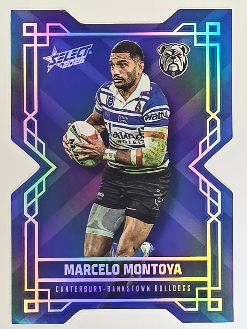 NRL 2026 League Heroes | Colours Diecut | #CD35 | Marcelo Montoya | Canterbury Bulldogs