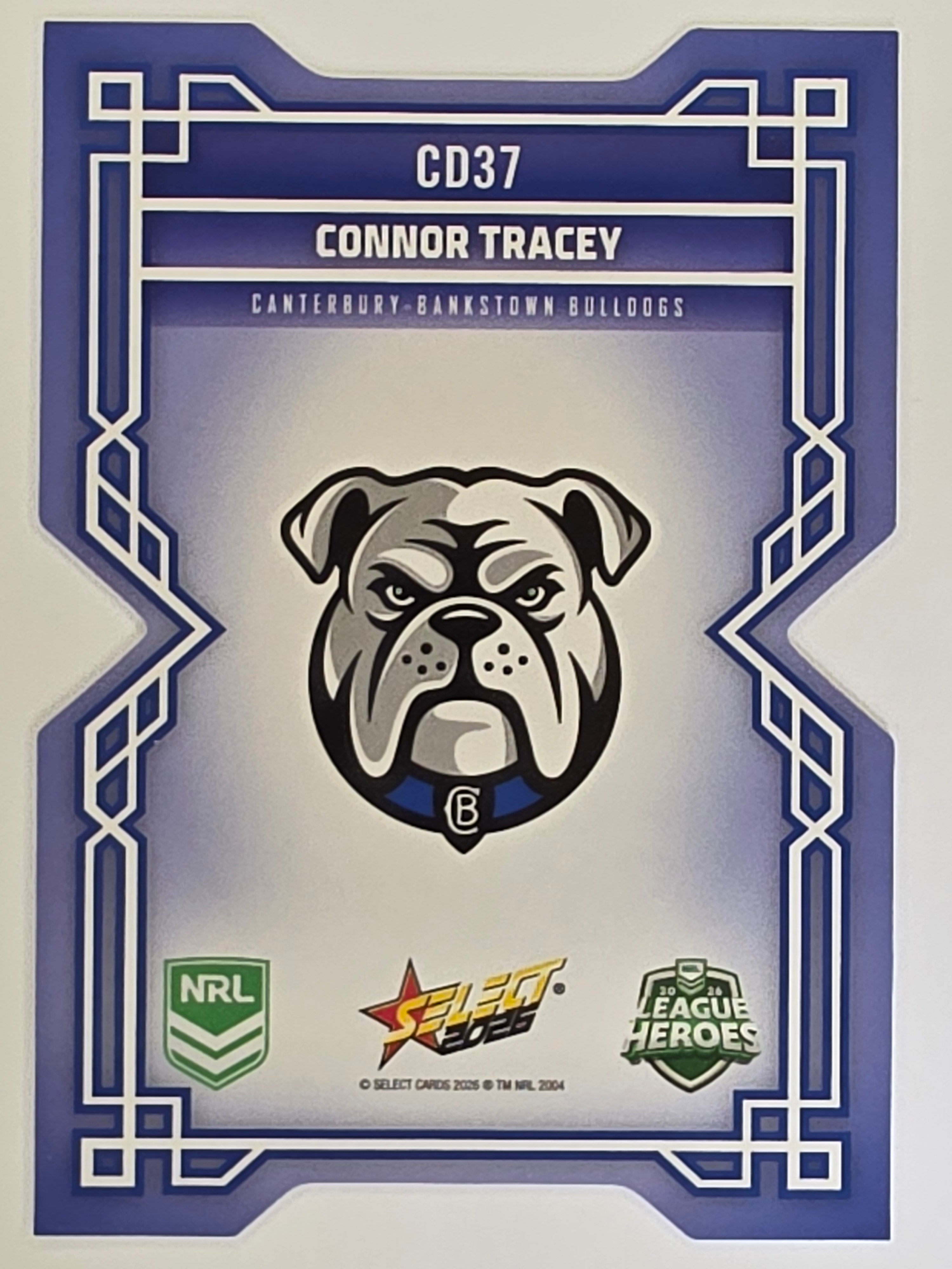 NRL 2026 League Heroes | Colours Diecut | #CD37 | Connor Tracey | Canterbury Bulldogs