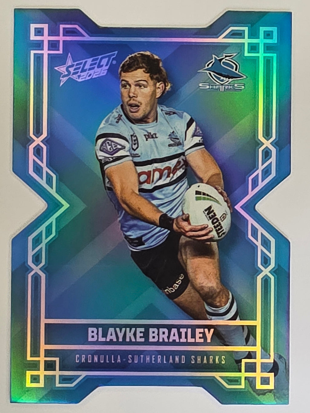 NRL 2026 League Heroes | Colours Diecut | #CD40 | Blayke Brailey | Cronulla Sharks