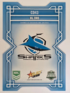 NRL 2026 League Heroes | Colours Diecut | #CD43 | KL Iro | Cronulla Sharks
