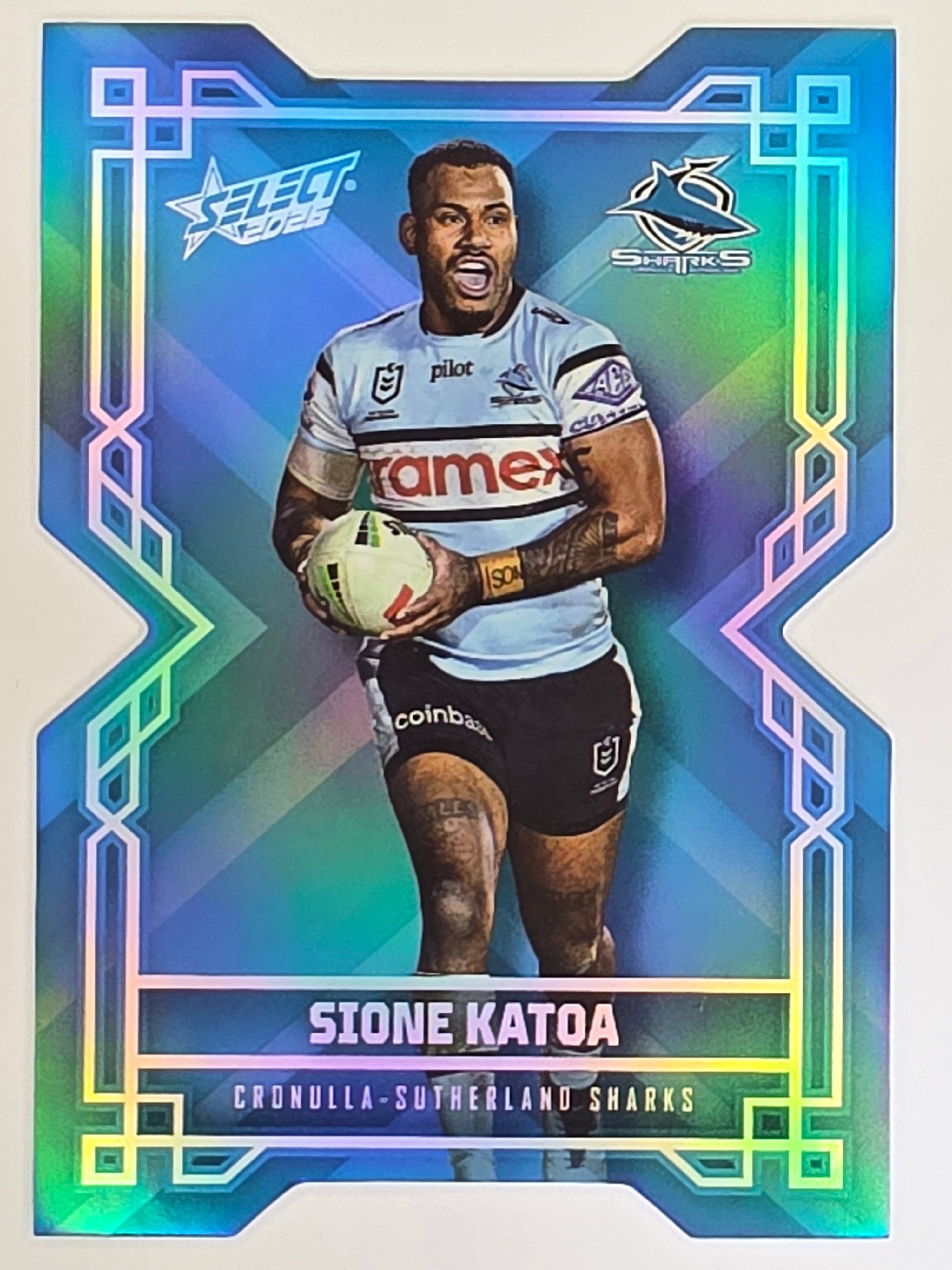 NRL 2026 League Heroes | Colours Diecut | #CD44 | Sione Katoa | Cronulla Sharks