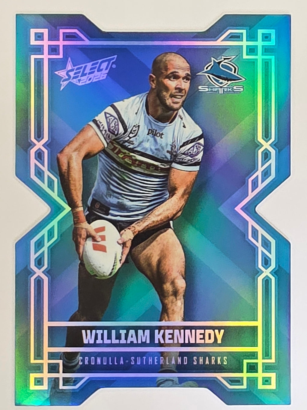 NRL 2026 League Heroes | Colours Diecut | #CD46 | William Kennedy | Cronulla Sharks