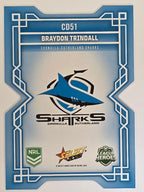 NRL 2026 League Heroes | Colours Diecut | #CD51 | Braydon Trindall | Cronulla Sharks