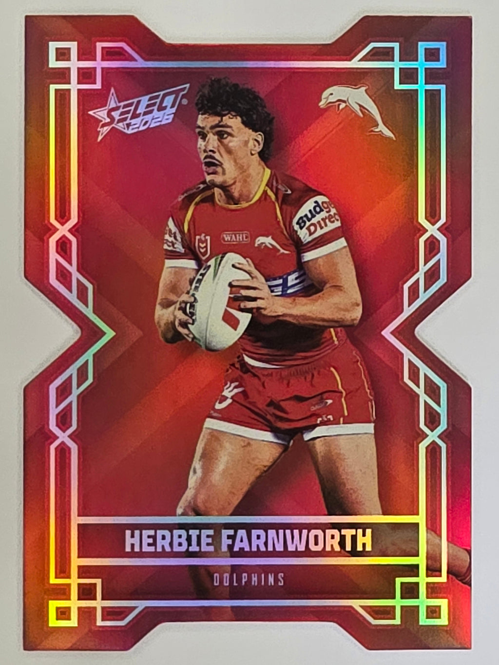 NRL 2026 League Heroes | Colours Diecut | #CD55 | Herbie Farnworth | Dolphins
