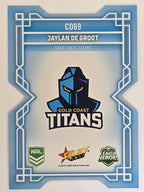 NRL 2026 League Heroes | Colours Diecut | #CD69 | Jaylan De Groot | Gold Coast Titans