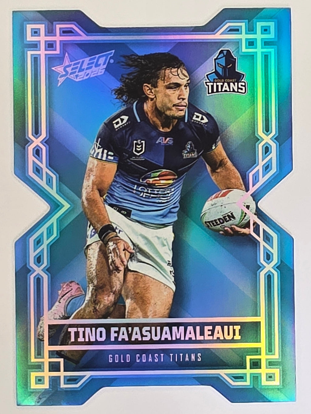 NRL 2026 League Heroes | Colours Diecut | #CD70 | Tino Fa’asuamaleaui | Gold Coast Titans