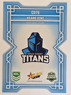 NRL 2026 League Heroes | Colours Diecut | #CD76 | Keano Kini | Gold Coast Titans