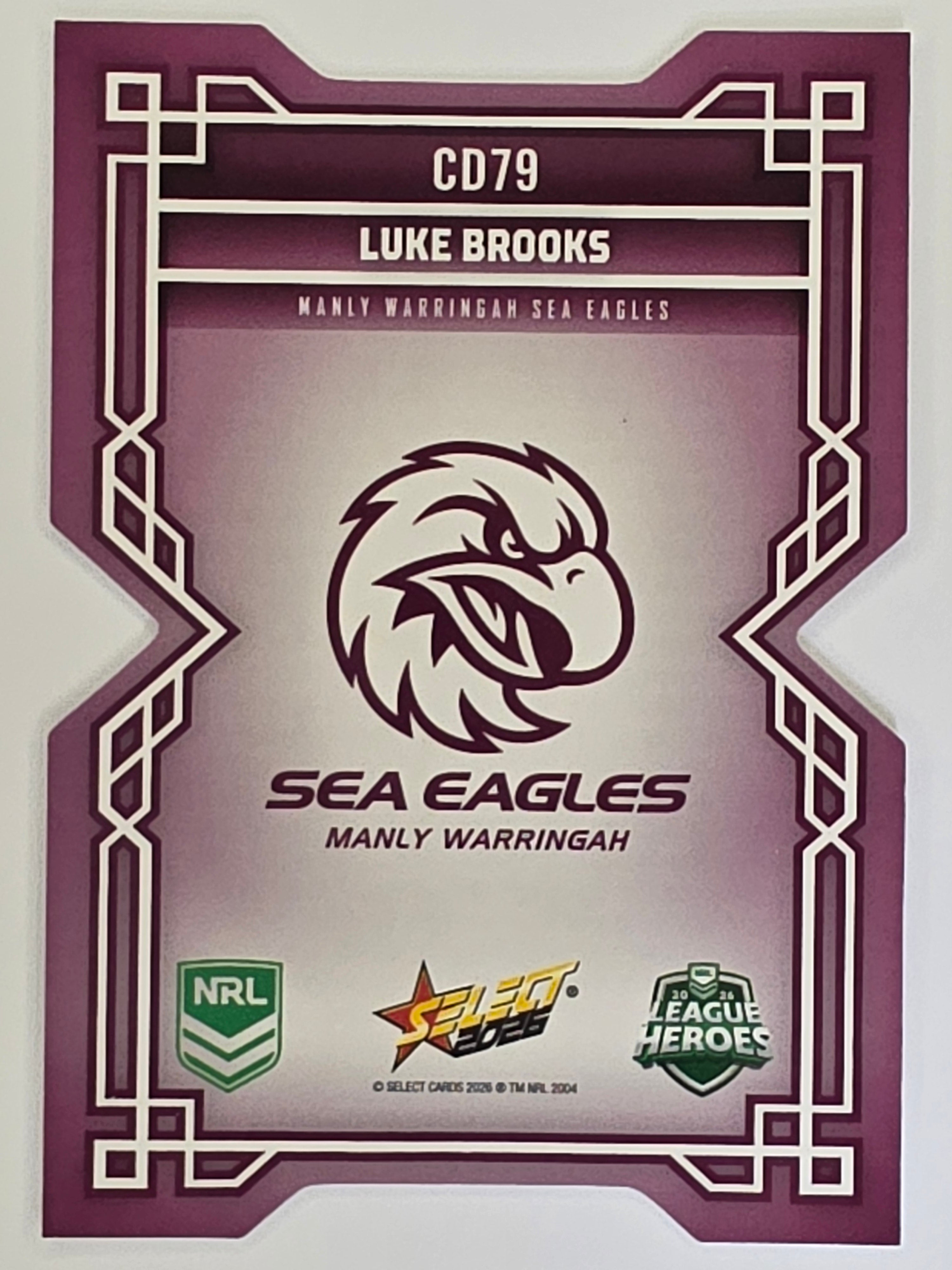NRL 2026 League Heroes | Colours Diecut | #CD79 | Luke Brooks | Manly Sea Eagles