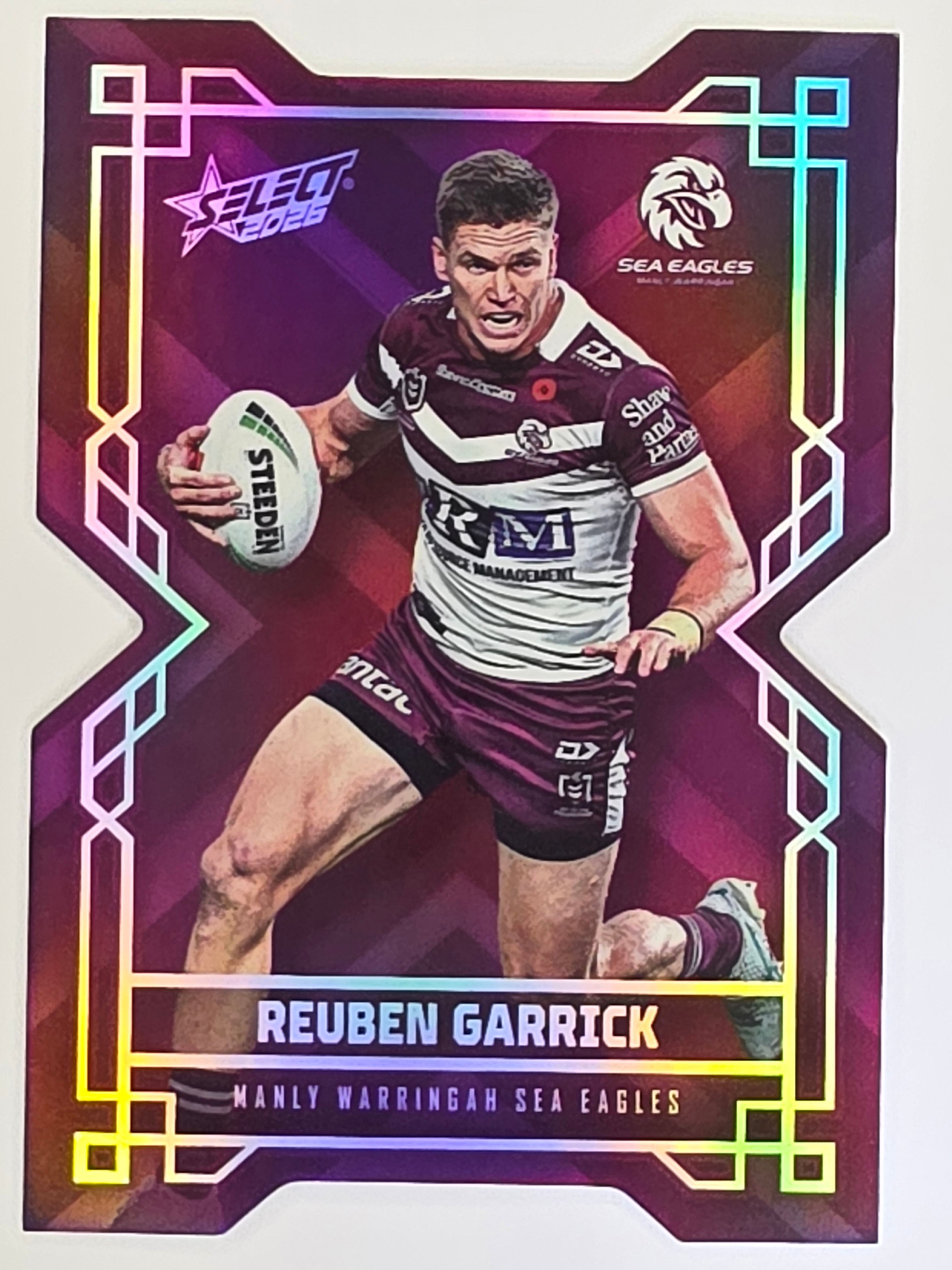 NRL 2026 League Heroes | Colours Diecut | #CD82 | Reuben Garrick | Manly Sea Eagles