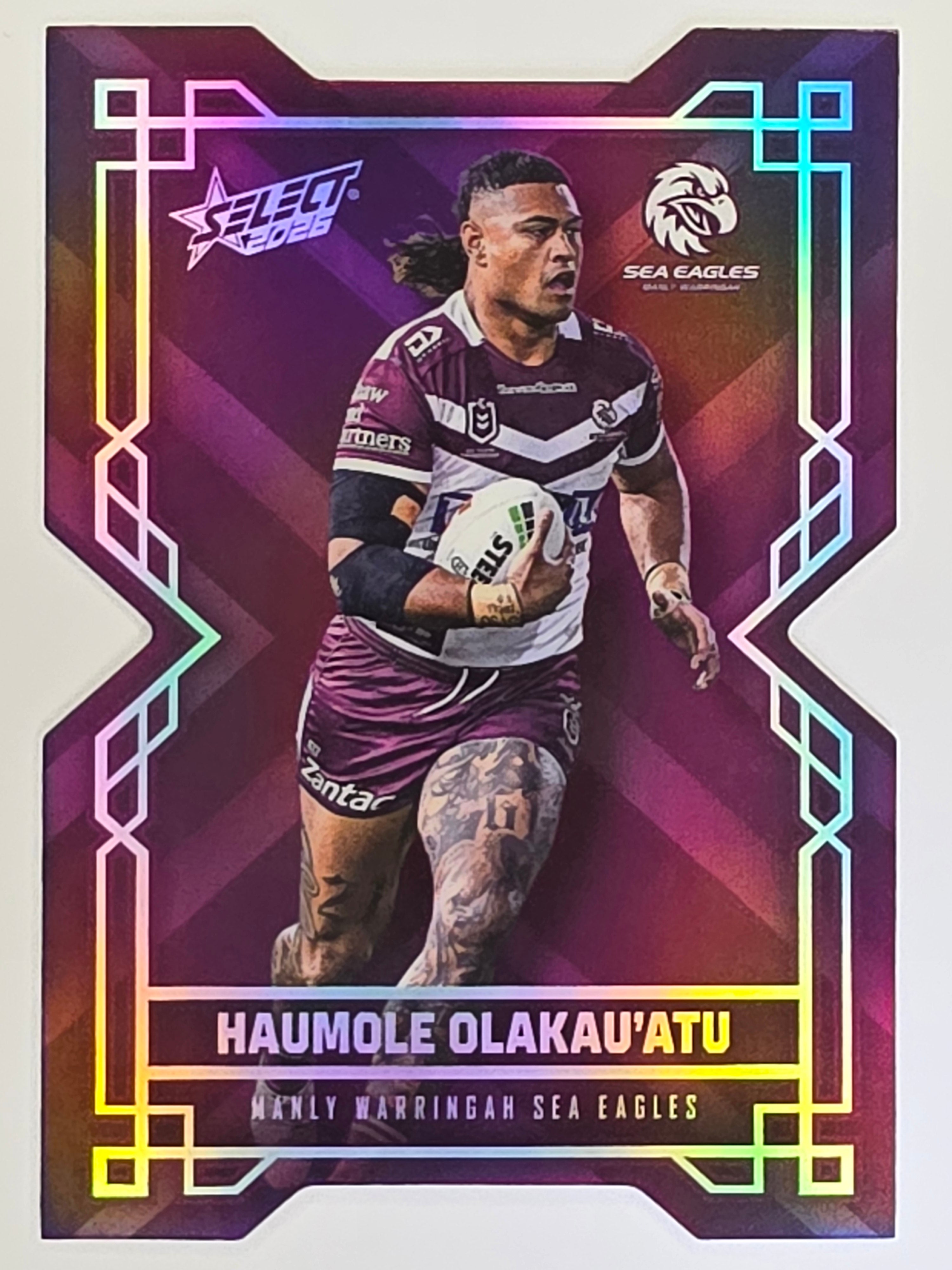 NRL 2026 League Heroes | Colours Diecut | #CD86 | Haumole Olakau’atu | Manly Sea Eagles