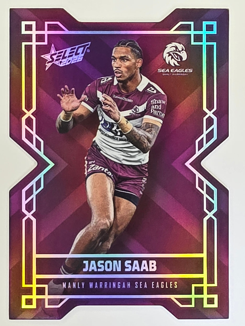 NRL 2026 League Heroes | Colours Diecut | #CD88 | Jason Saab | Manly Sea Eagles