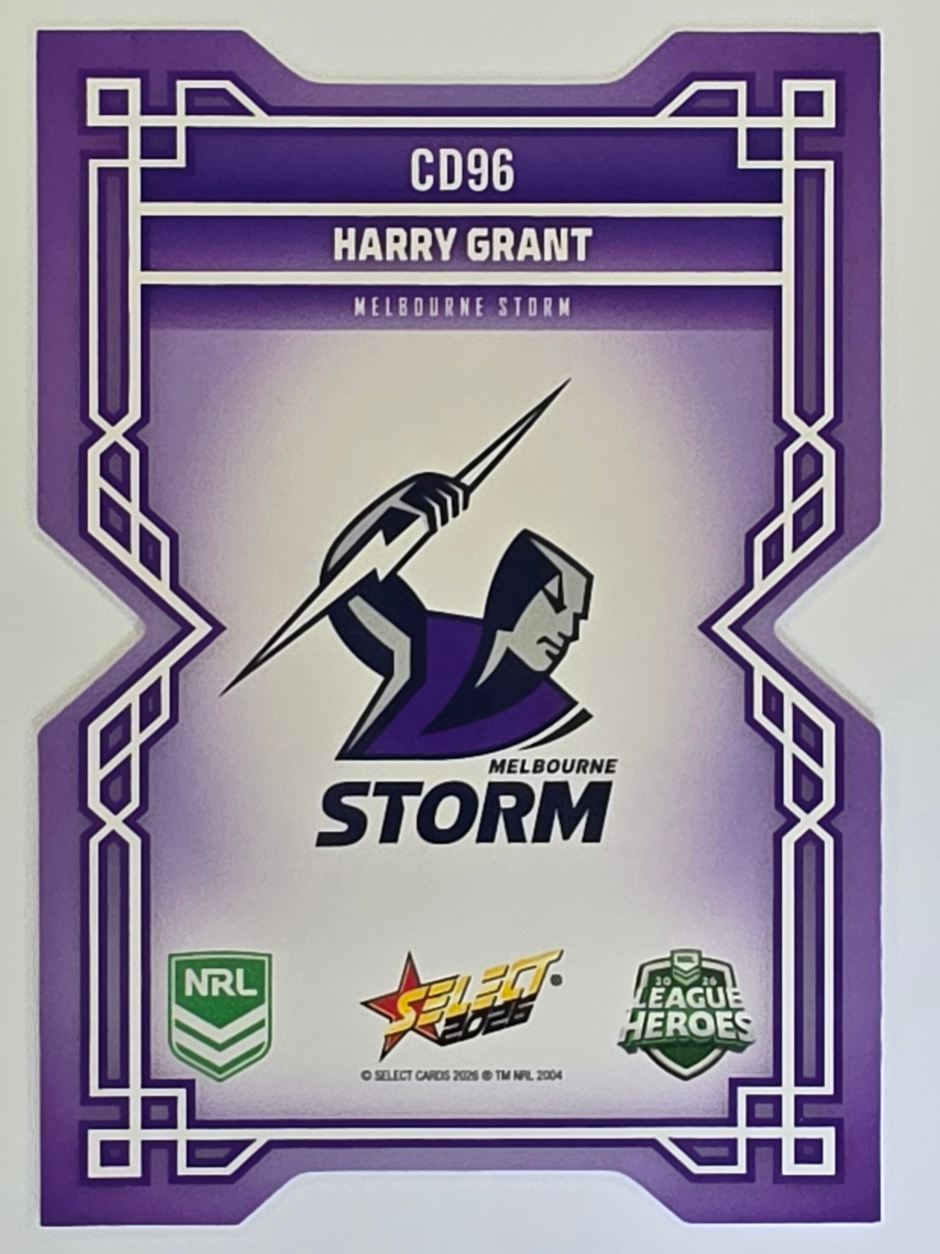NRL 2026 League Heroes | Colours Diecut | #CD96 | Harry Grant | Melbourne Storm