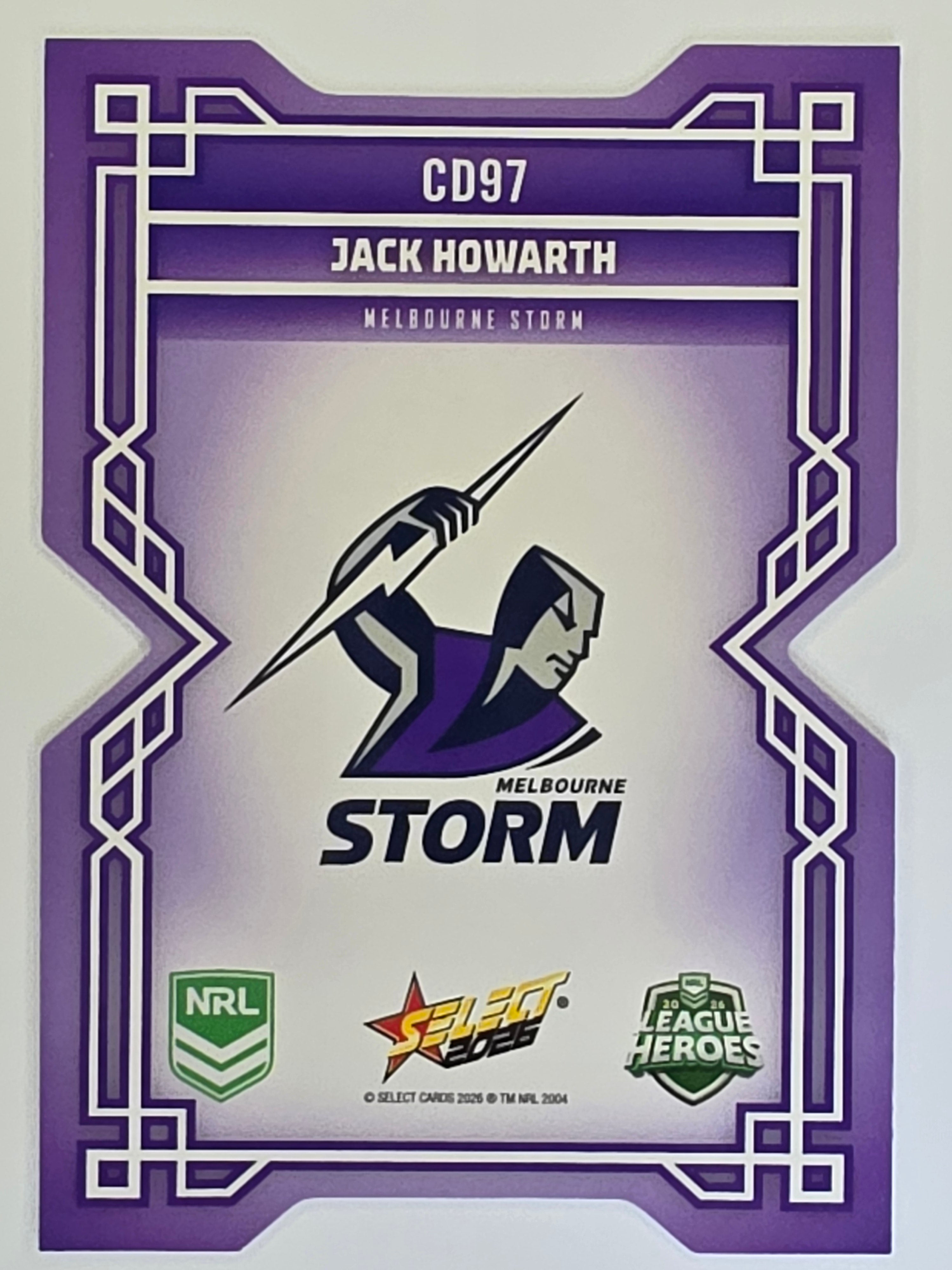 NRL 2026 League Heroes | Colours Diecut | #CD97 | Jack Howarth | Melbourne Storm