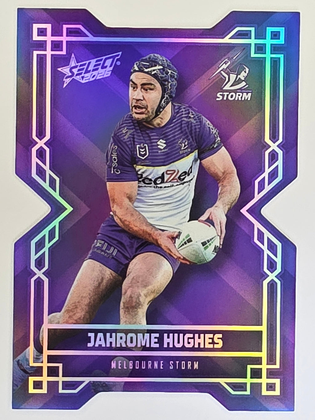 NRL 2026 League Heroes | Colours Diecut | #CD98 |Jahrome Hughes |Melbourne Storm